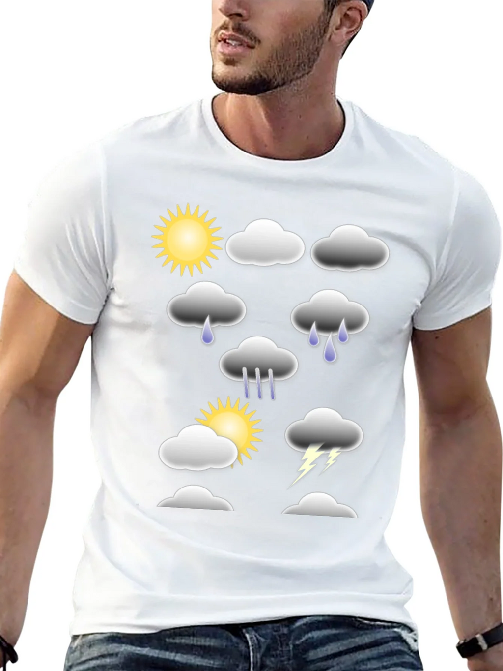 Weather Graphic T-Shirt - Fun Casual Tee product image 12