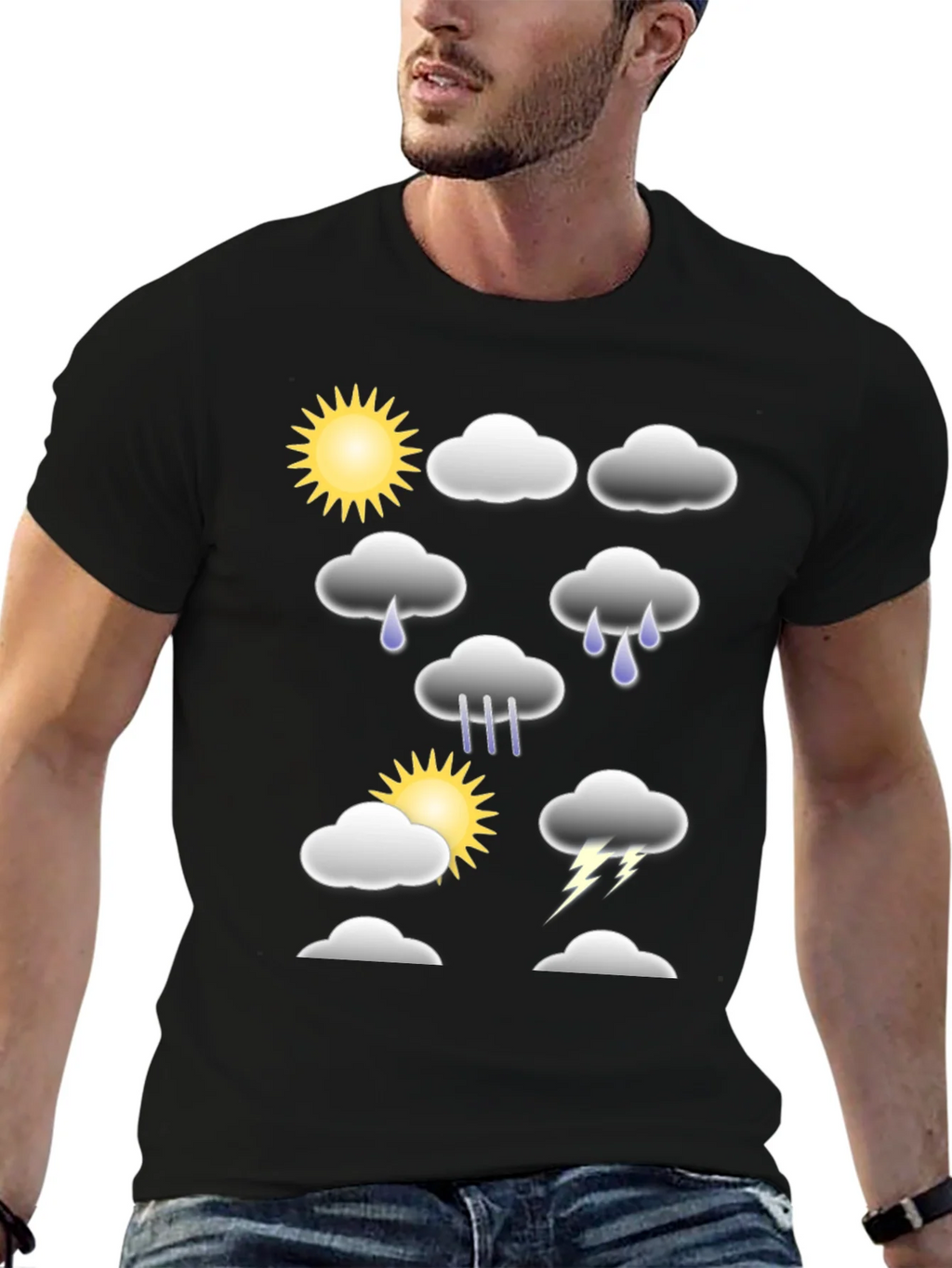 Weather Graphic T-Shirt - Fun Casual Tee product image 6