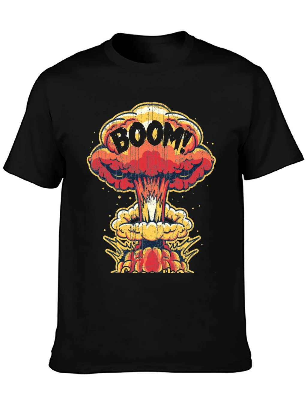 Boom! Graphic Print T-Shirt - Black Cotton Tee product image 3