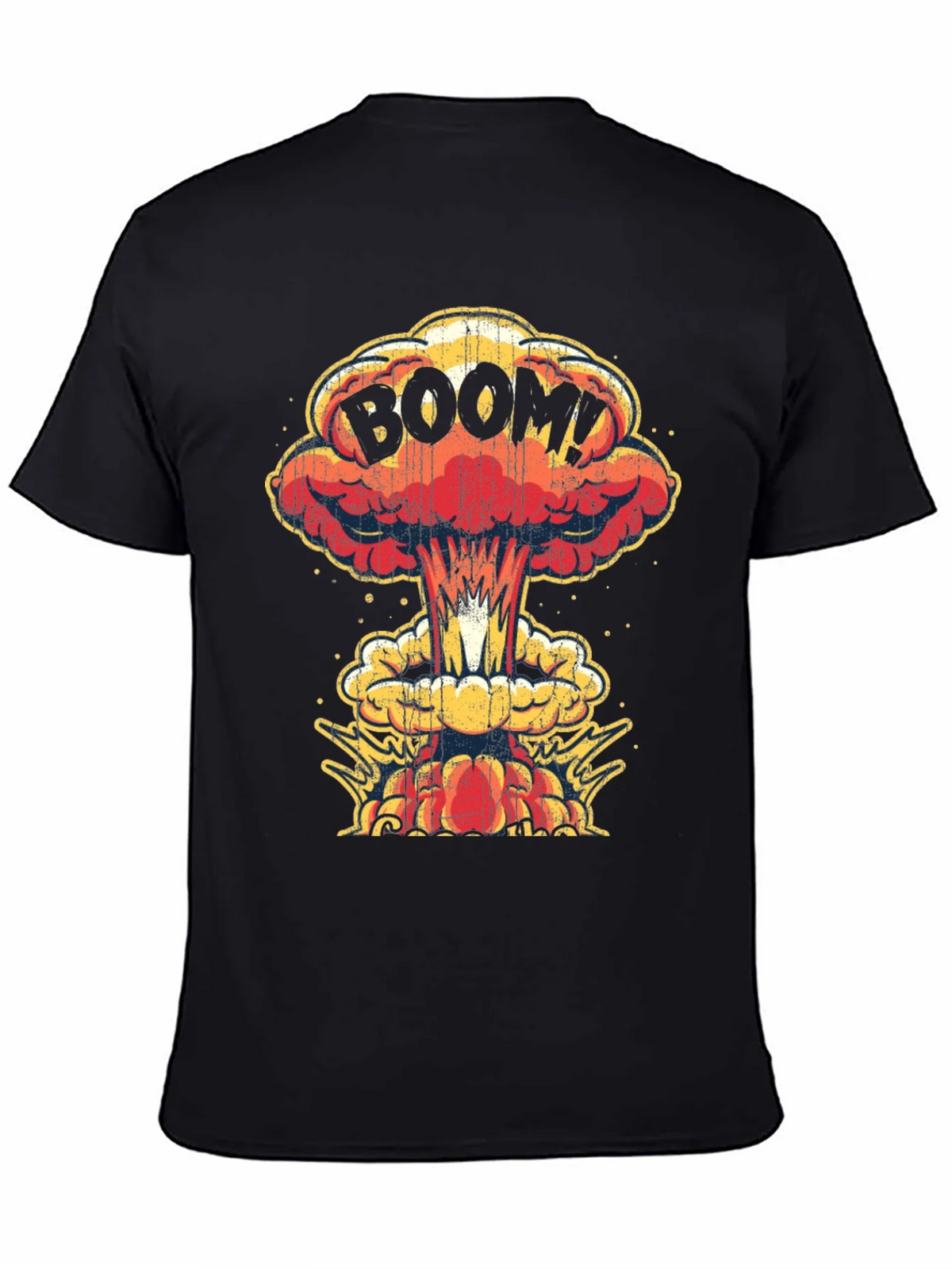 Boom! Graphic Print T-Shirt - Black Cotton Tee product image 4