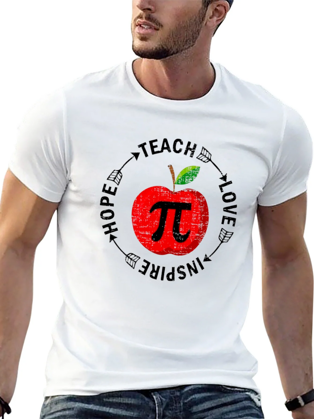 Teacher Apple Pi Graphic Tee product image 11