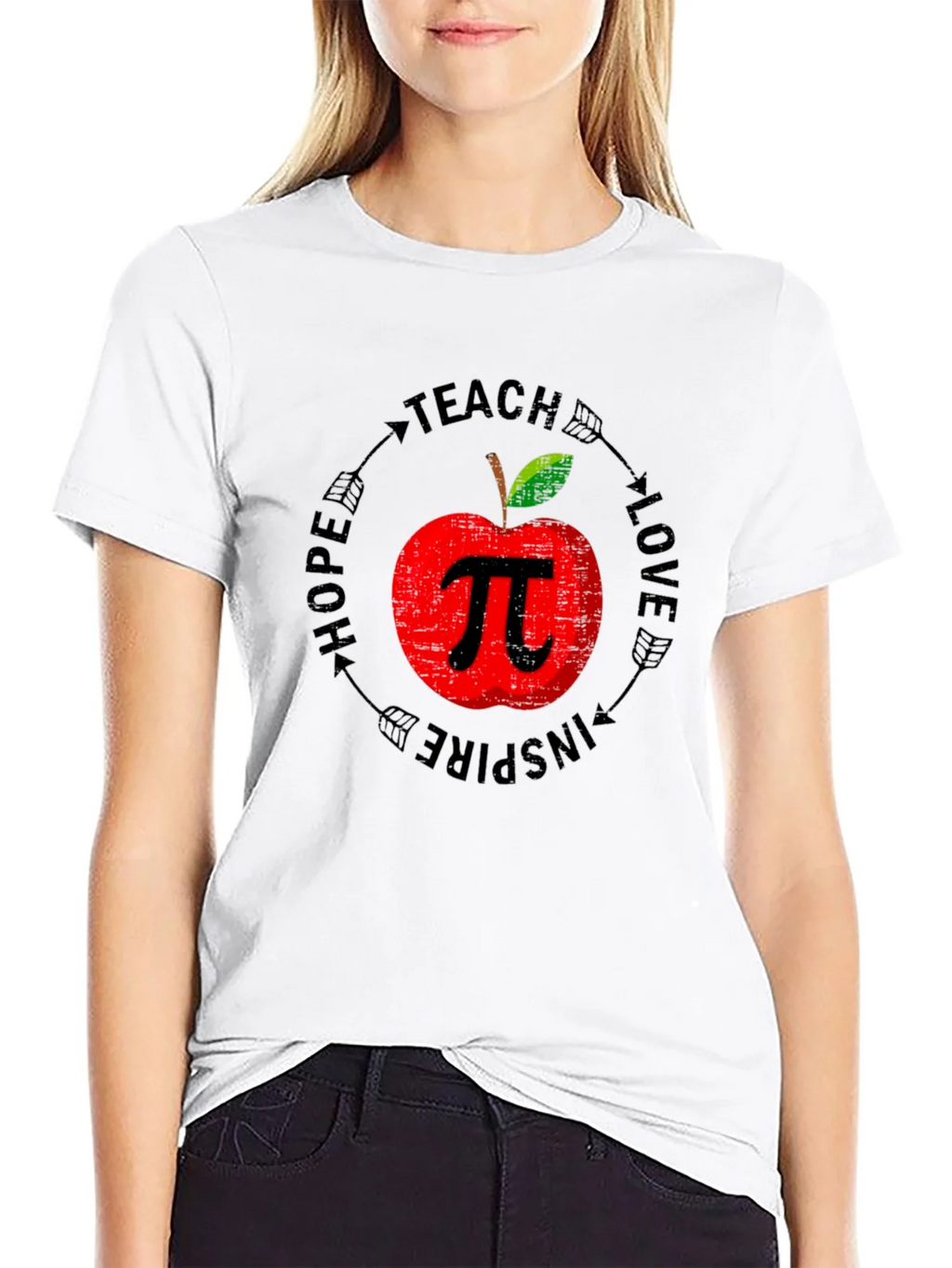 Teacher Apple Pi Graphic Tee product image 8