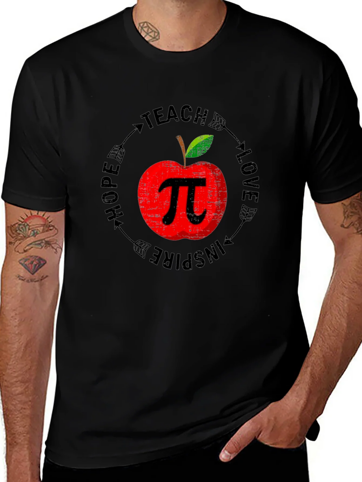 Teacher Apple Pi Graphic Tee product image 1