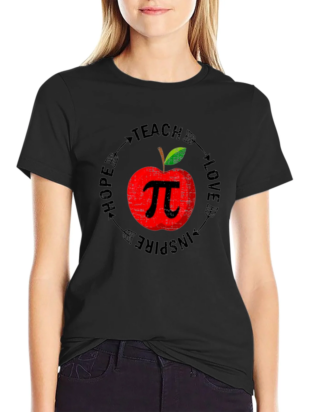 Teacher Apple Pi Graphic Tee product image 2