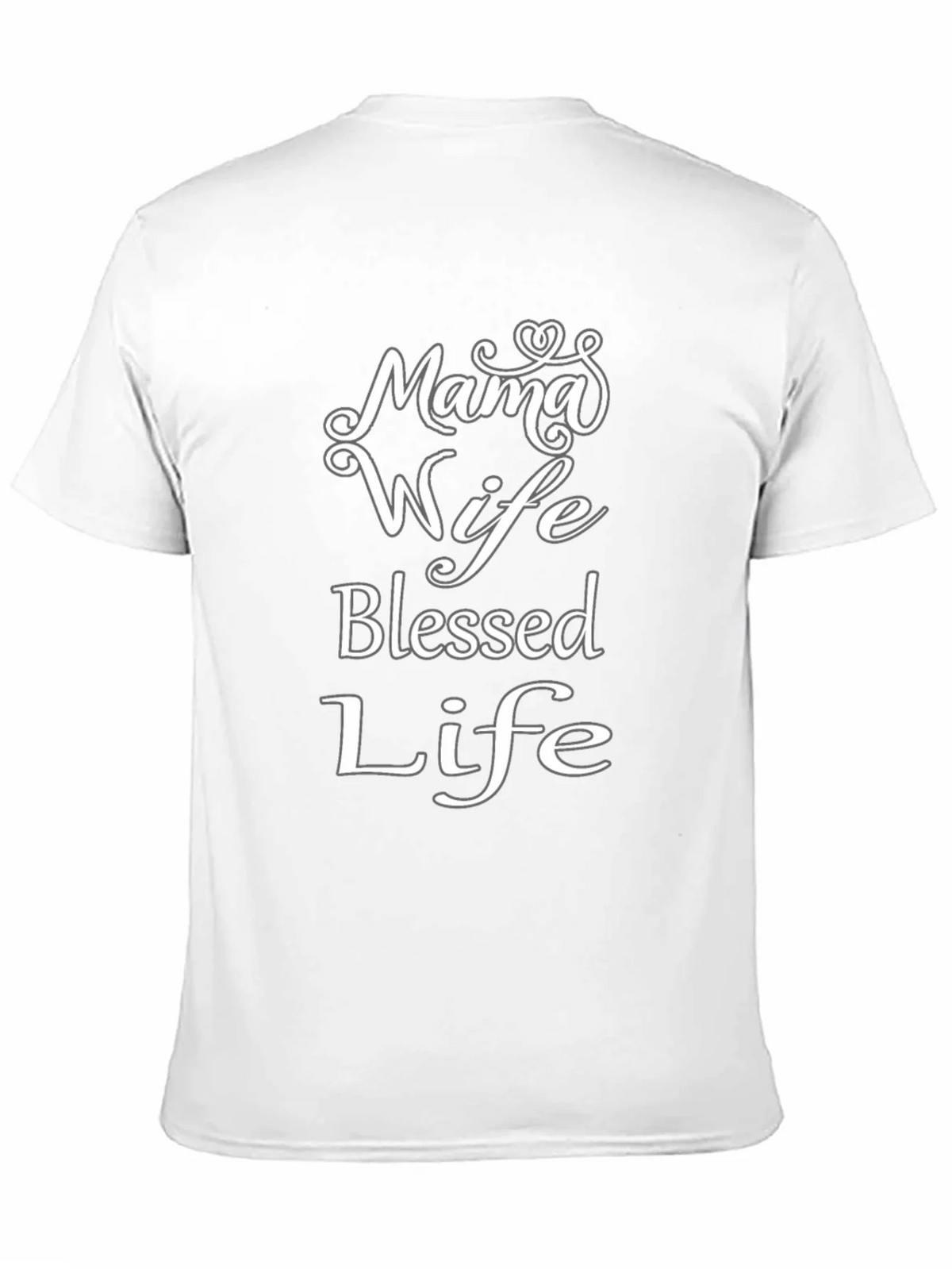 Mama Wife Blessed Life Black T-Shirt product image 10