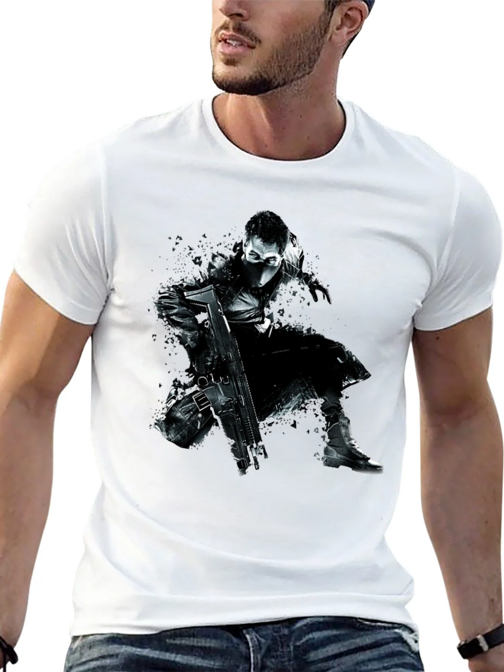 Stealth Operative Graphic T-Shirt - Black product image 8
