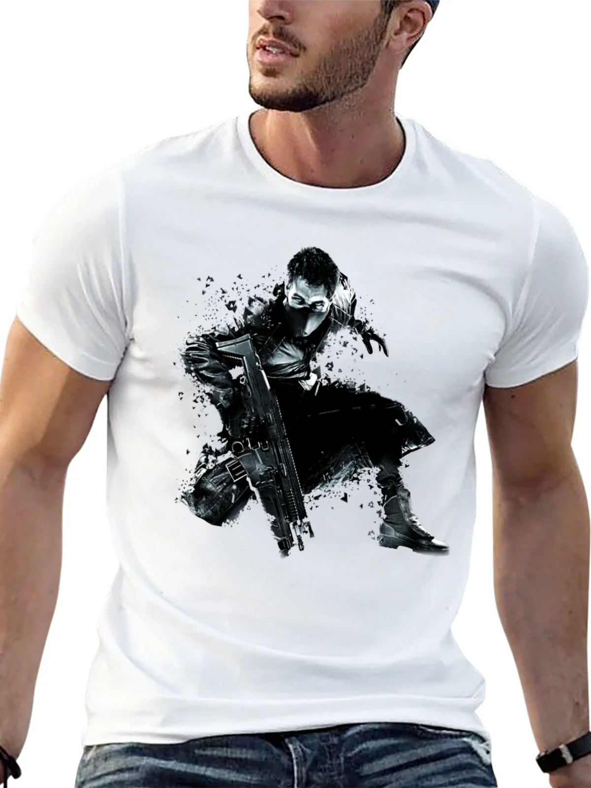 Stealth Operative Graphic T-Shirt - Black product image 8