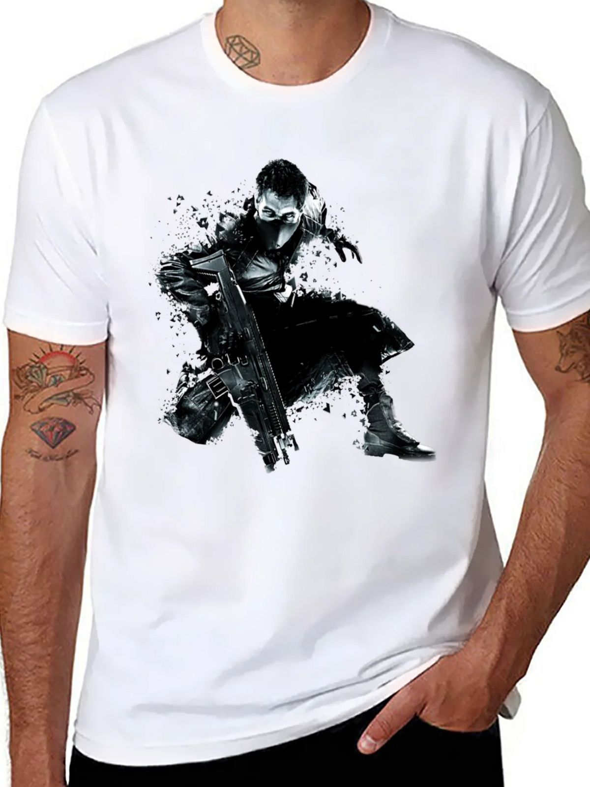 Stealth Operative Graphic T-Shirt - Black product image 5