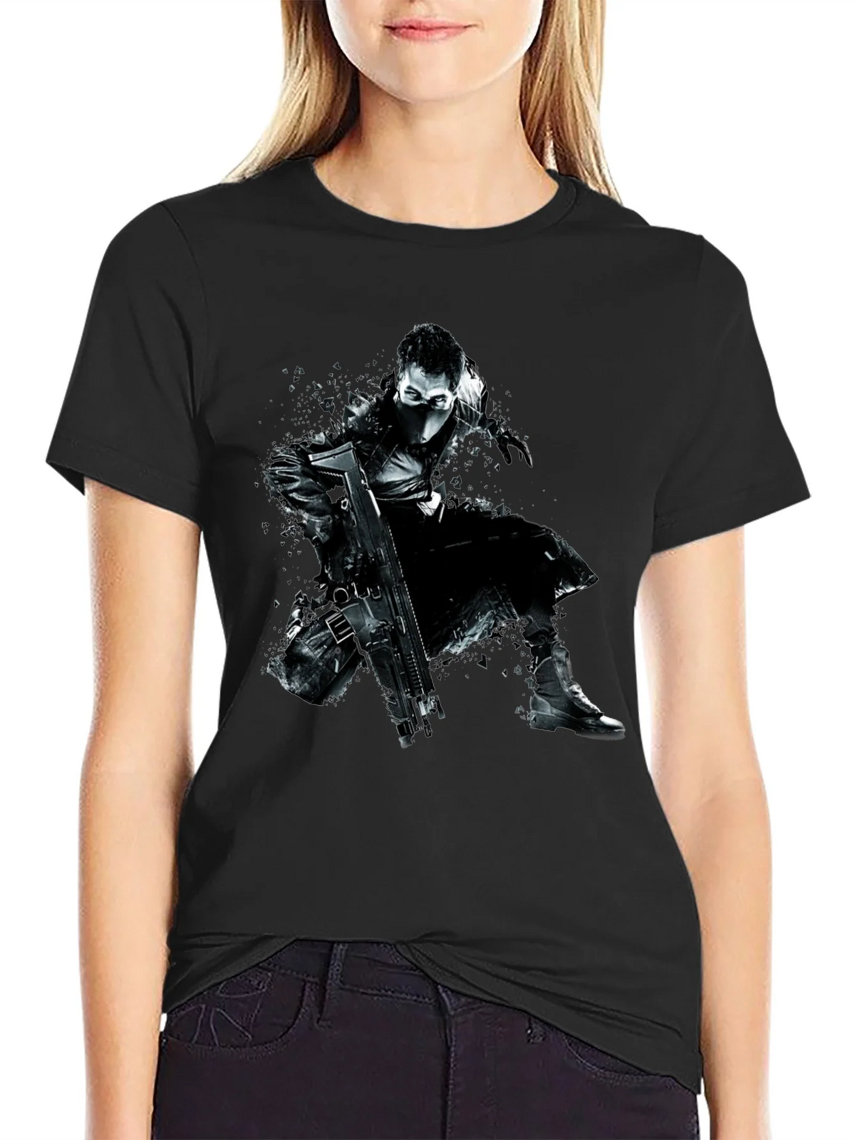 Stealth Operative Graphic T-Shirt - Black product image 2