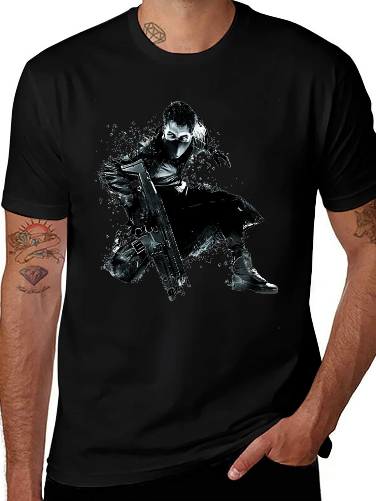 Stealth Operative Graphic T-Shirt - Black product image 1