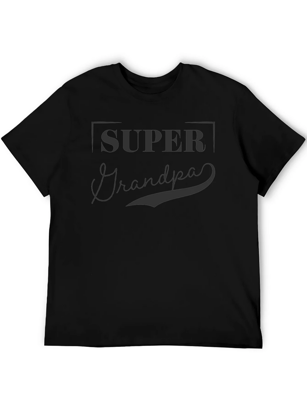 Super Grandpa T-Shirt - Black Crew Neck product image 5