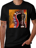 Abstract Guitar Graphic Tee - Stylish Music Lover Shirt product image 1