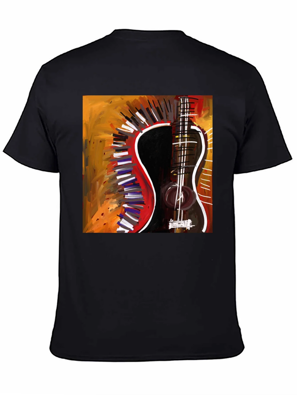 Abstract Guitar Graphic Tee - Stylish Music Lover Shirt product image 4