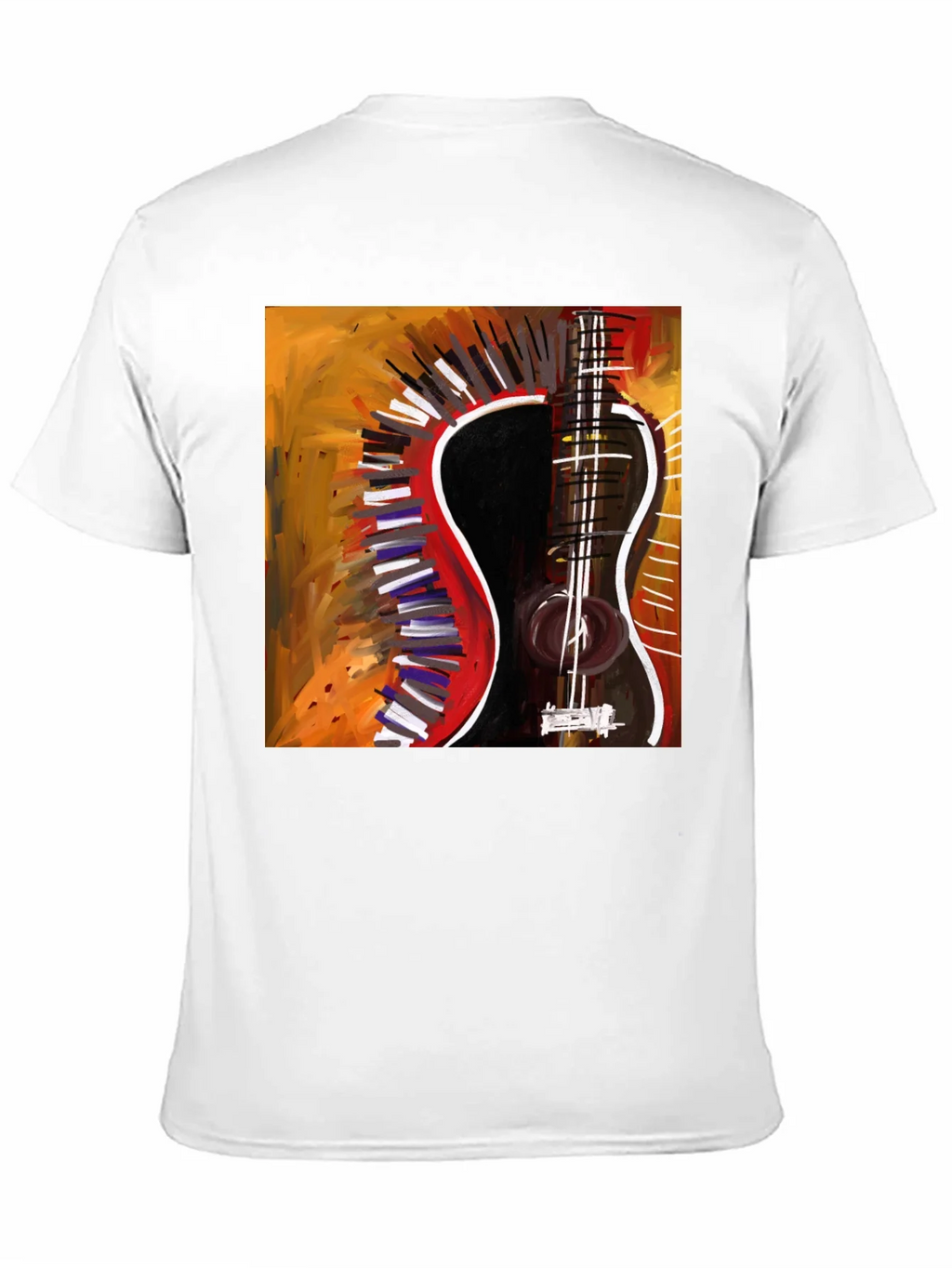 Abstract Guitar Graphic Tee - Stylish Music Lover Shirt product image 10