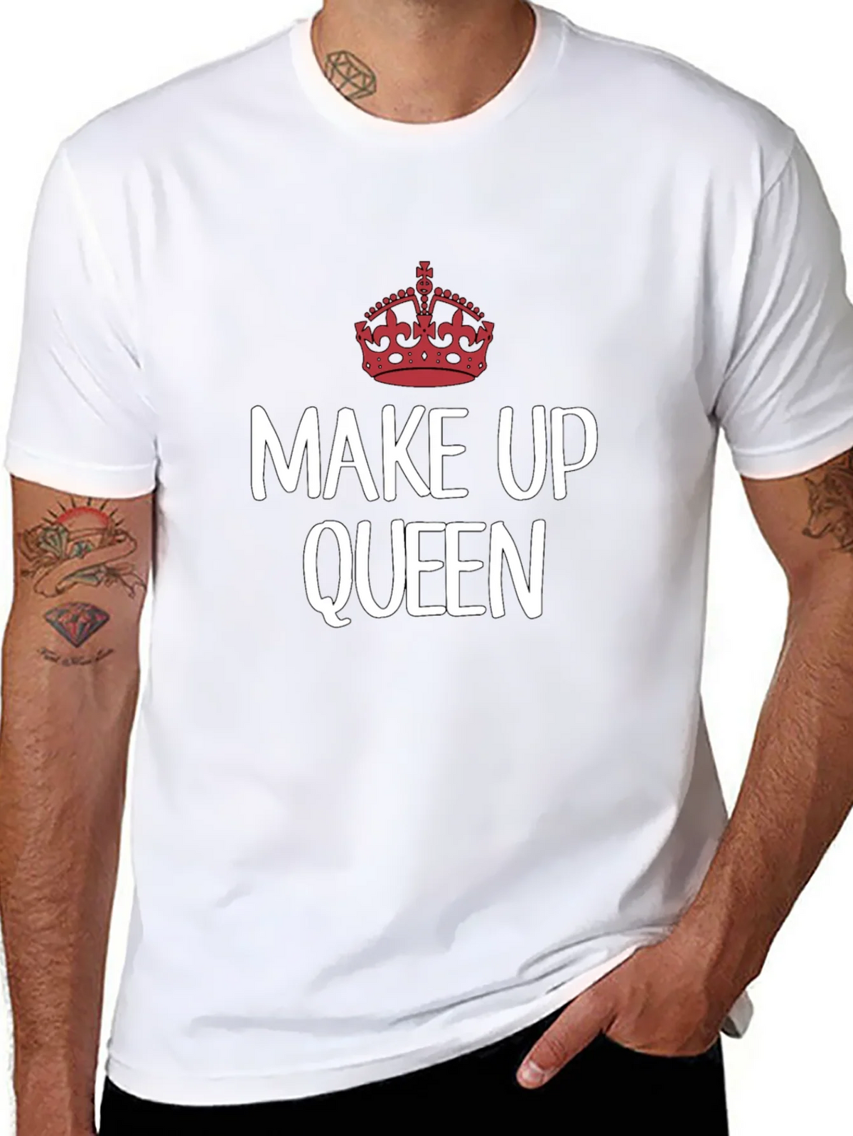 Make Up Queen T-Shirt - Crown Graphic Tee product image 7