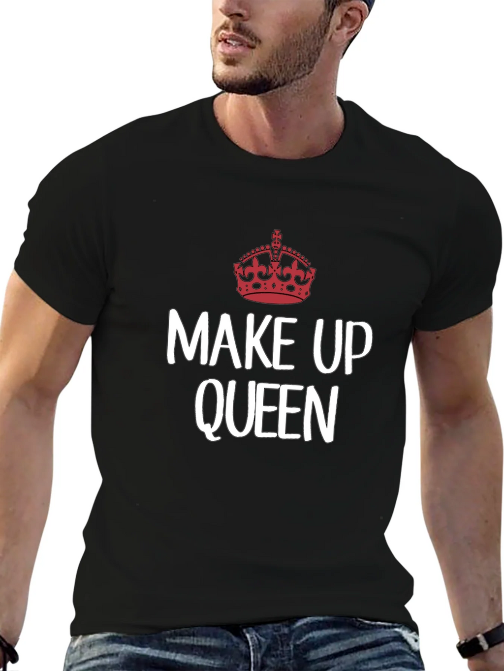 Make Up Queen T-Shirt - Crown Graphic Tee product image 6
