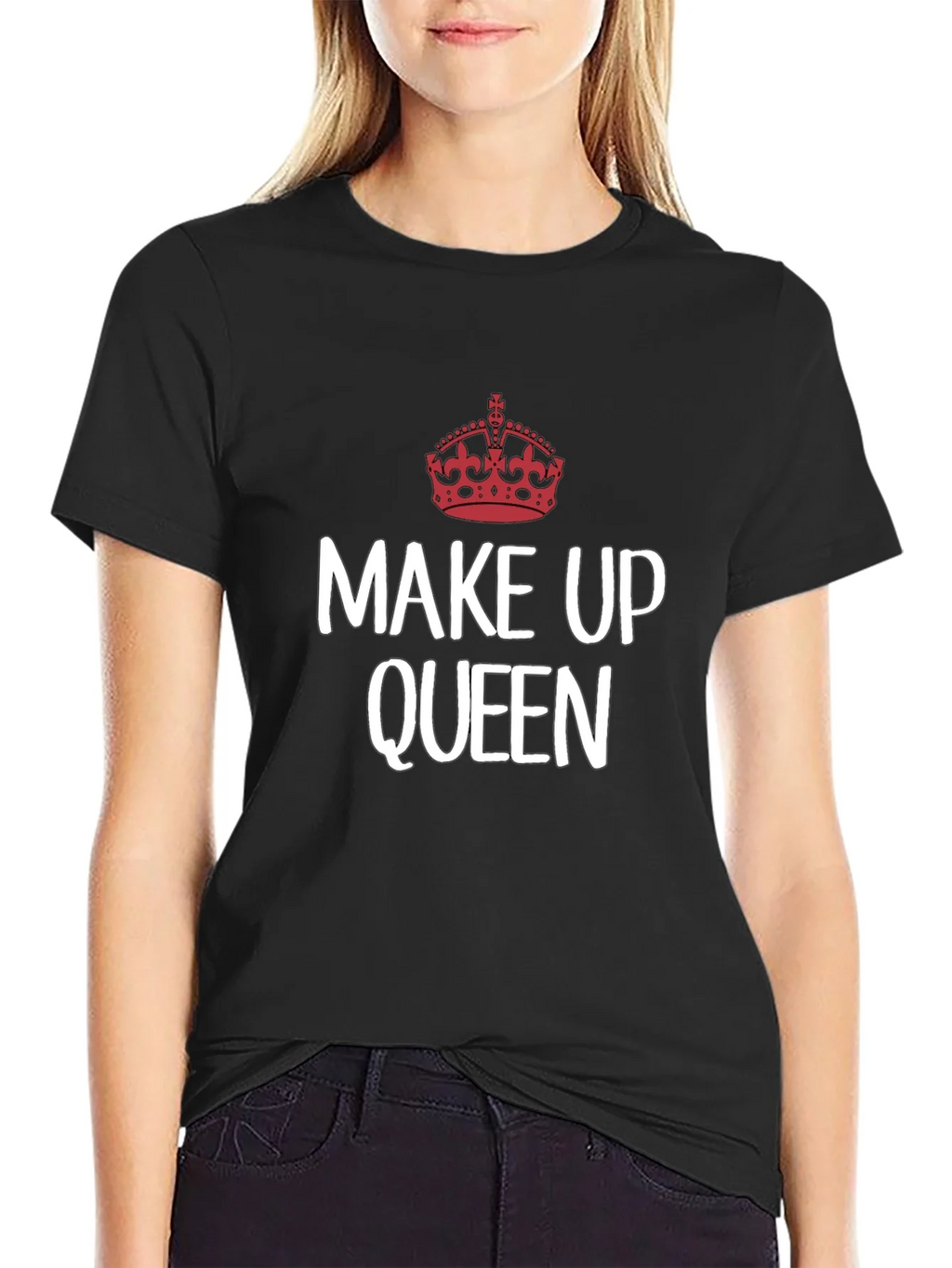 Make Up Queen T-Shirt - Crown Graphic Tee product image 2