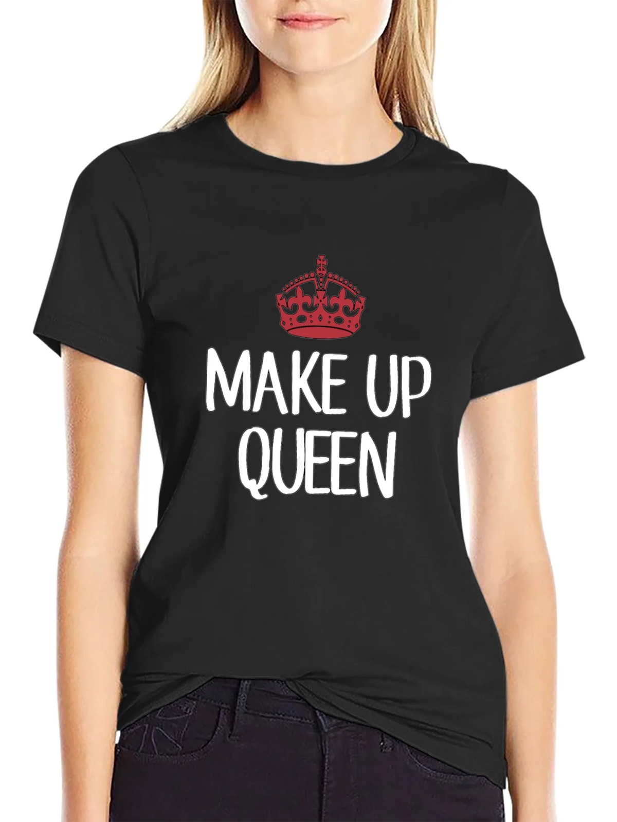 Make Up Queen T-Shirt - Crown Graphic Tee product image 2