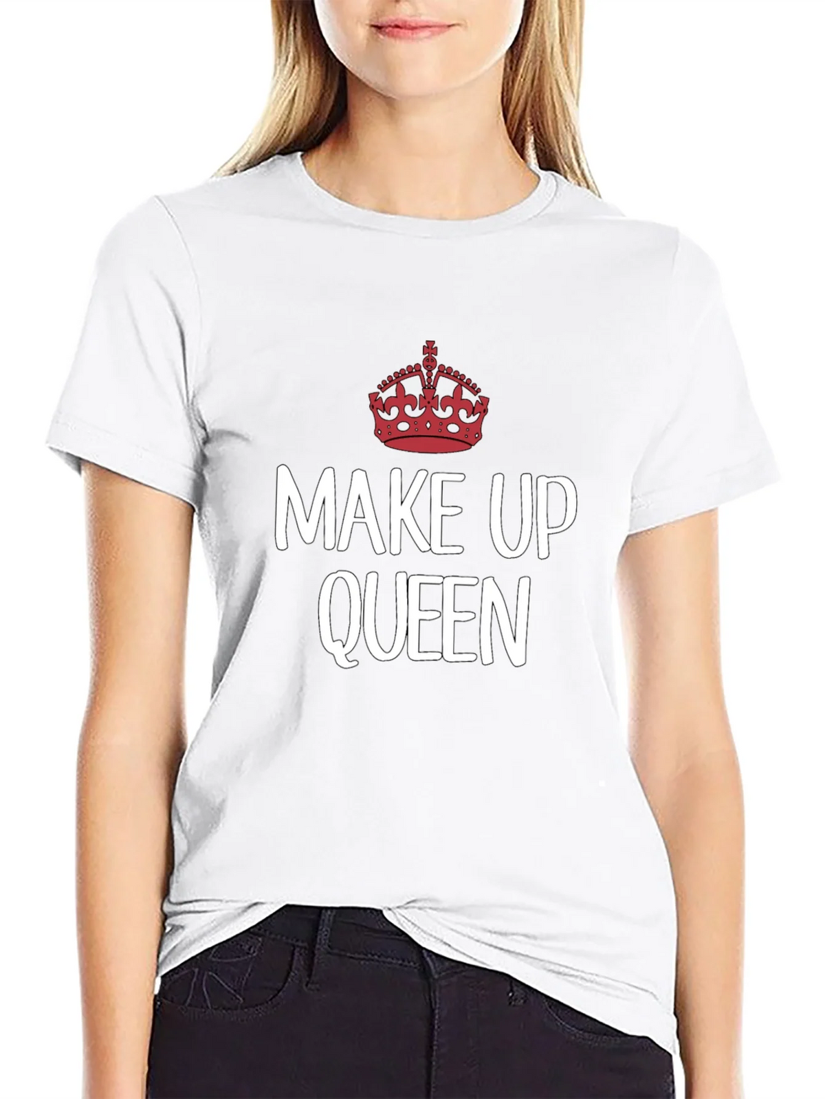 Make Up Queen T-Shirt - Crown Graphic Tee product image 8