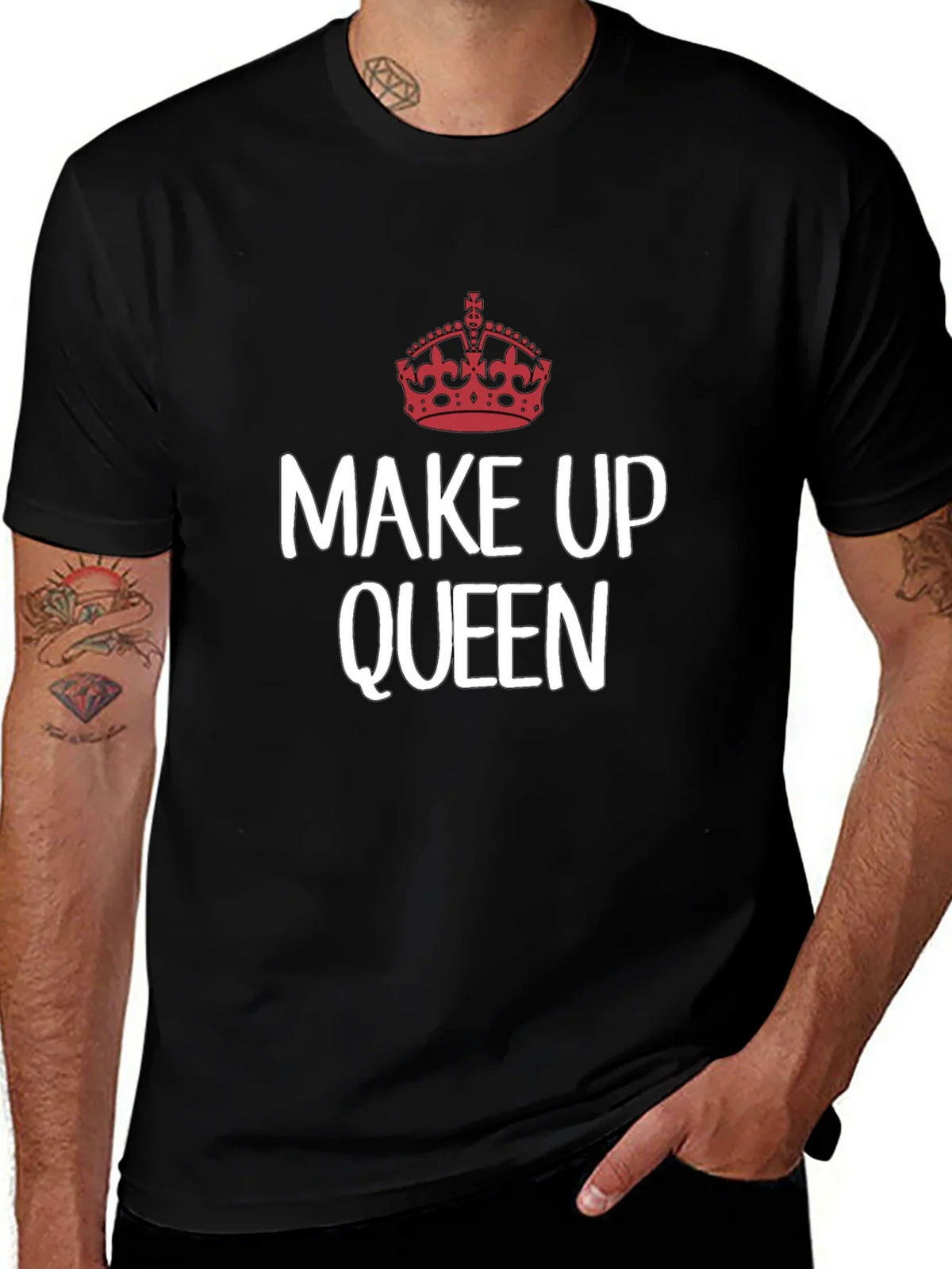 Make Up Queen T-Shirt - Crown Graphic Tee product image 1