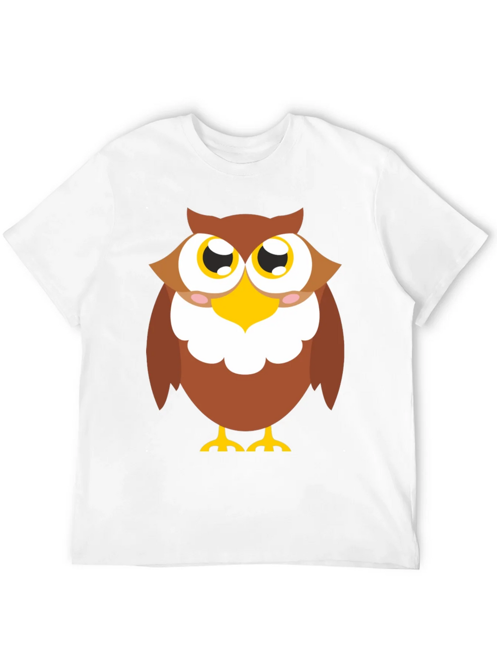 Owl Graphic Tee - Black Cotton Blend Casual Shirt product image 6