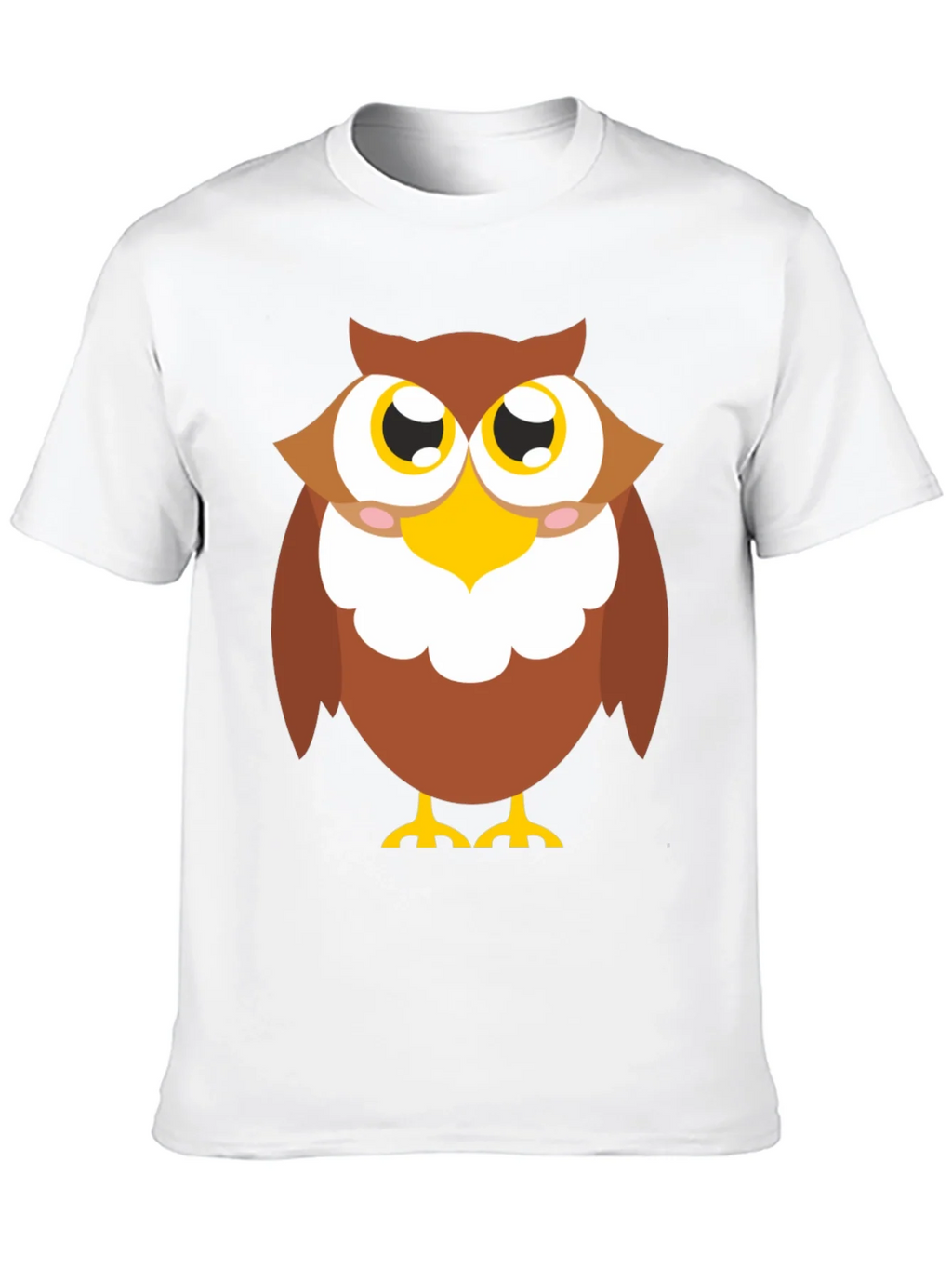 Owl Graphic Tee - Black Cotton Blend Casual Shirt product image 5