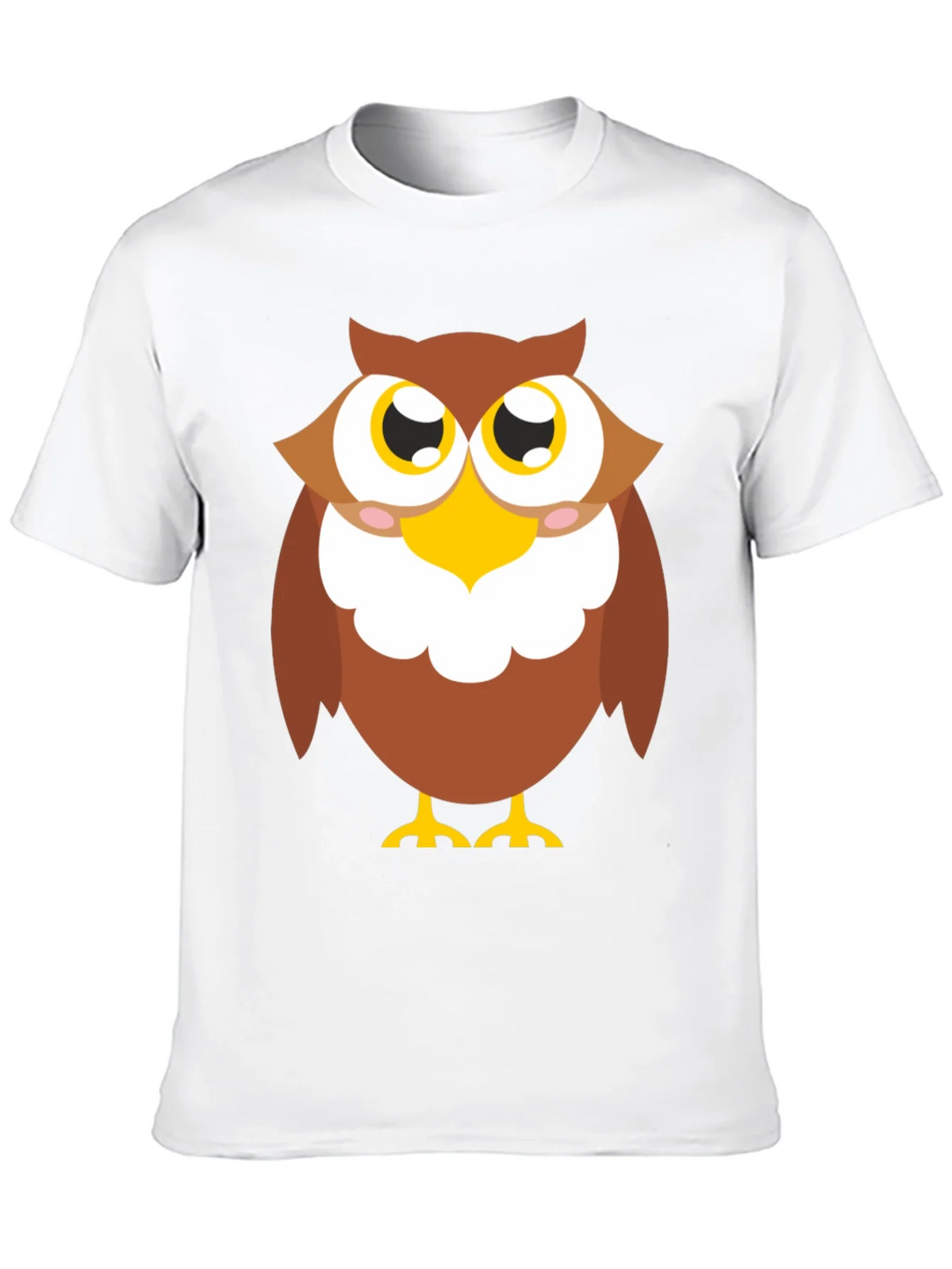 Owl Graphic Tee - Black Cotton Blend Casual Shirt product image 5