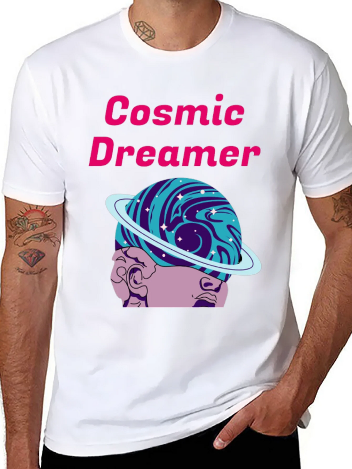 Cosmic Dreamer Graphic T-Shirt product image 3