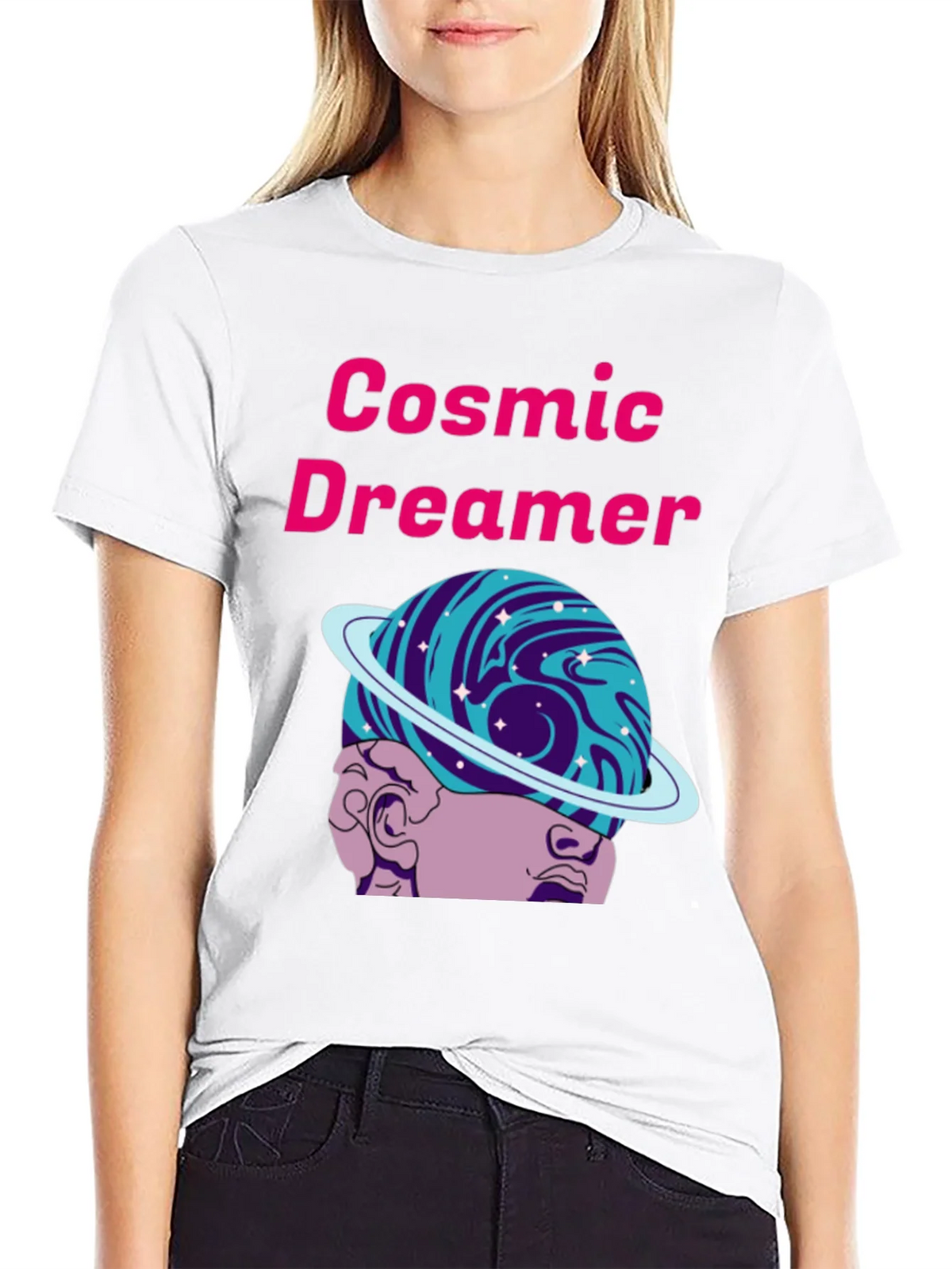 Cosmic Dreamer Graphic T-Shirt product image 4