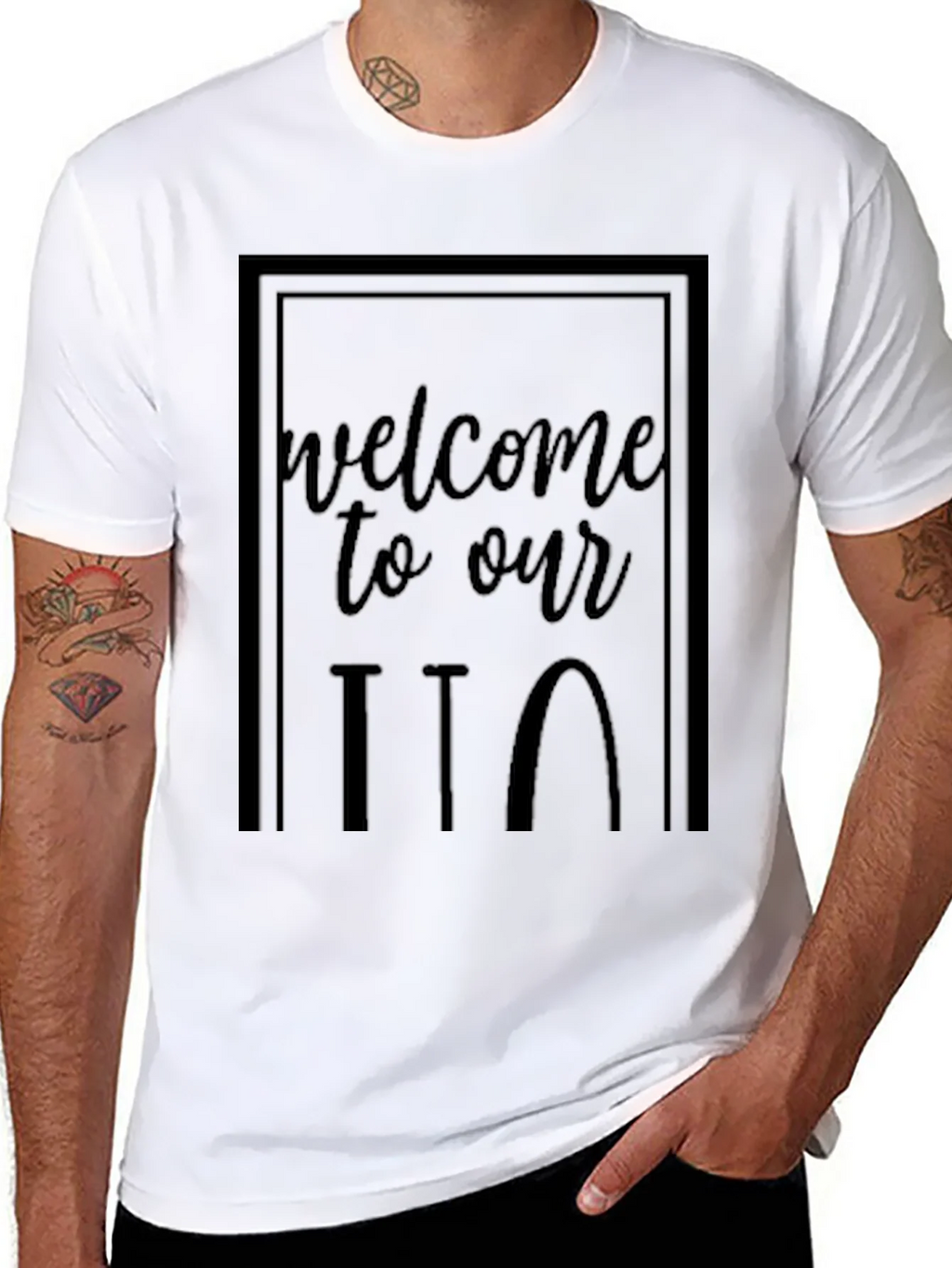 Welcome to Our ITT Black Graphic Tee product image 7