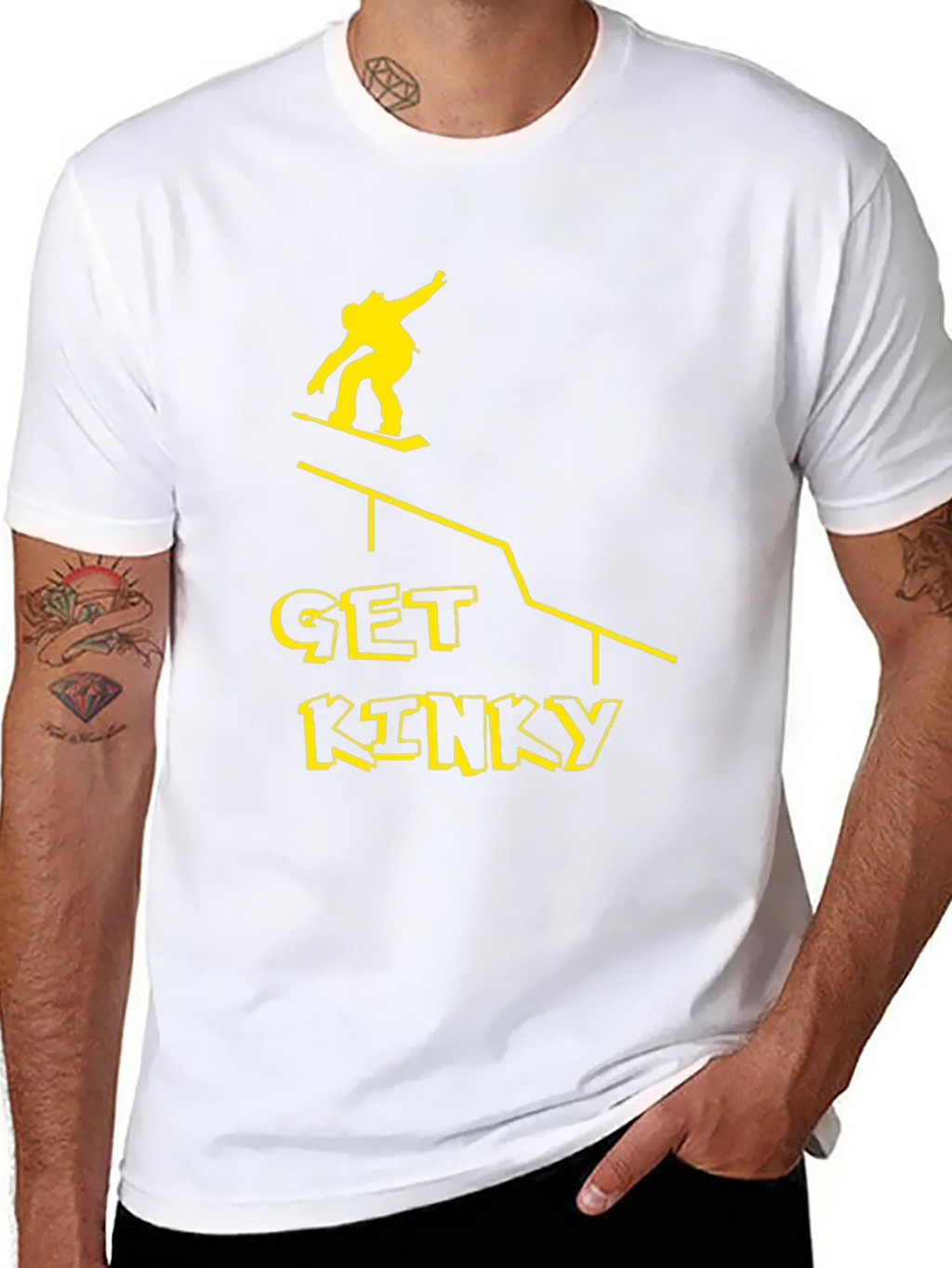 Get Kinky Graphic Tee - Black Cotton T-Shirt product image 7