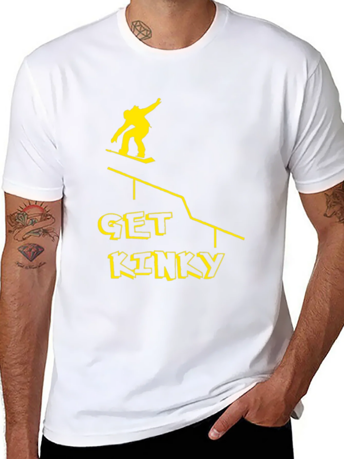 Get Kinky Graphic Tee - Black Cotton T-Shirt product image 7