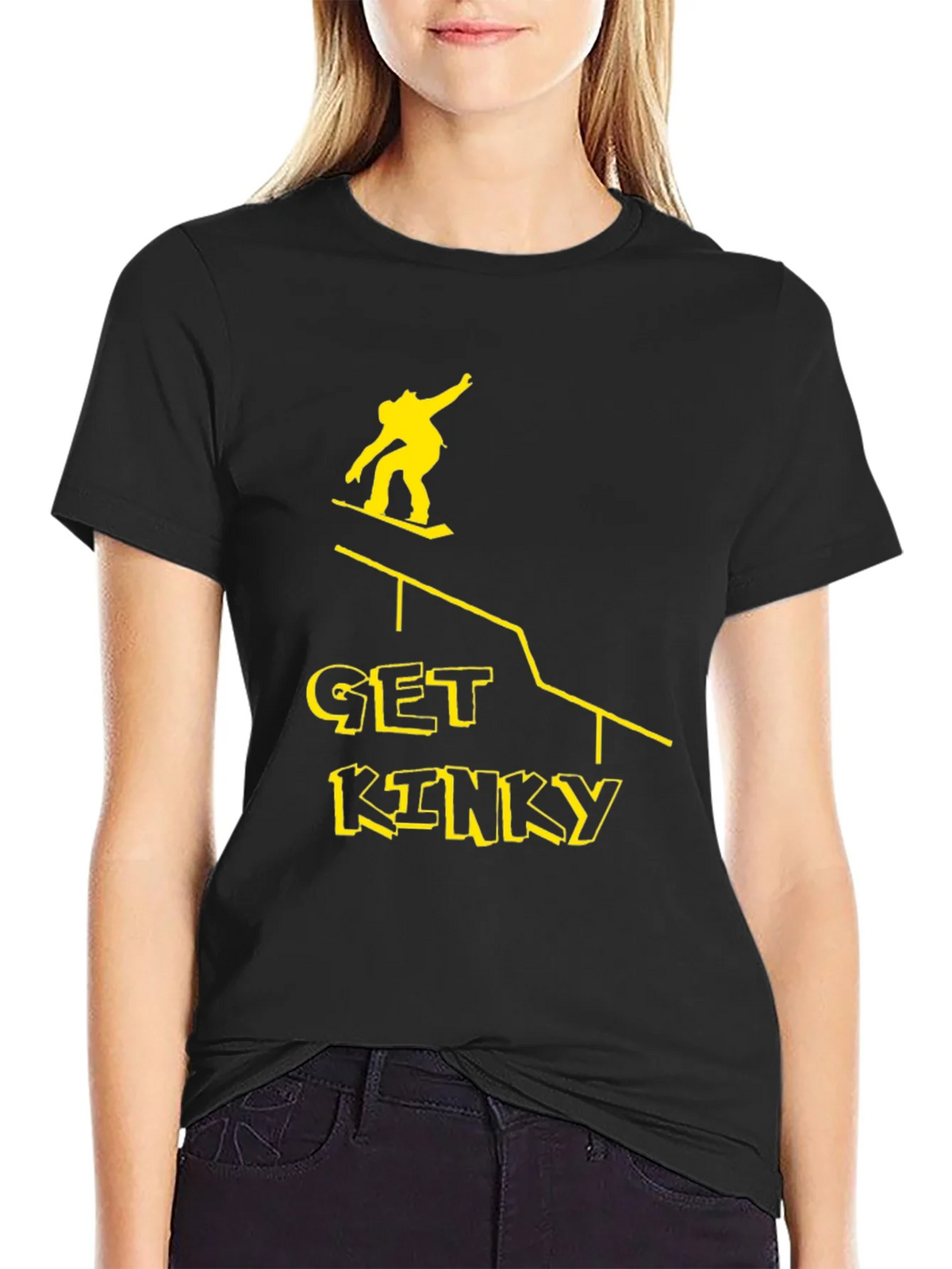 Get Kinky Graphic Tee - Black Cotton T-Shirt product image 2