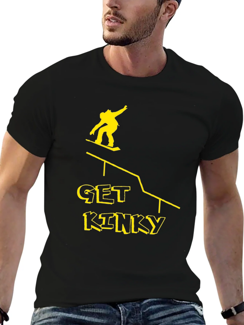 Get Kinky Graphic Tee - Black Cotton T-Shirt product image 6