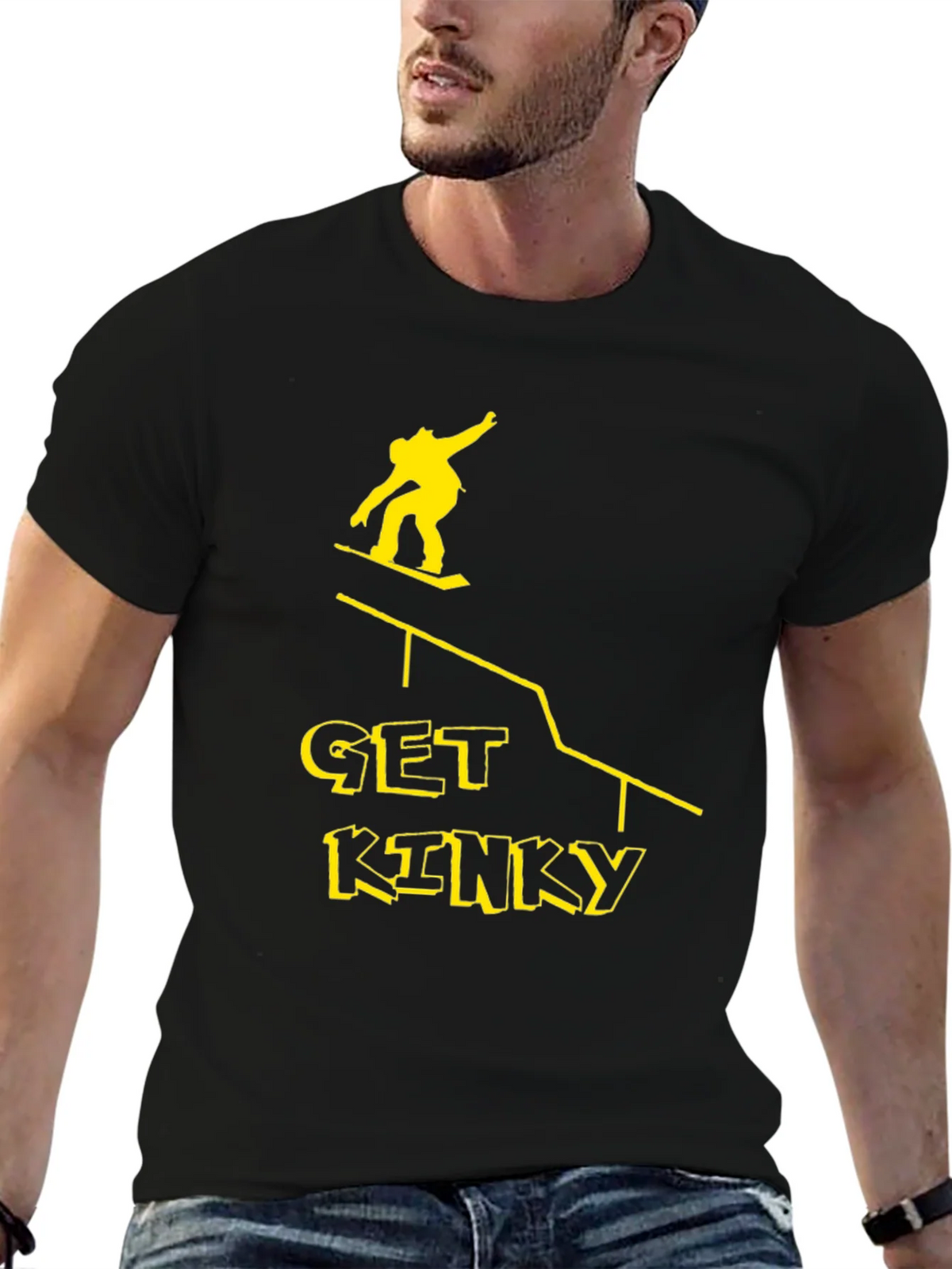 Get Kinky Graphic Tee - Black Cotton T-Shirt product image 6