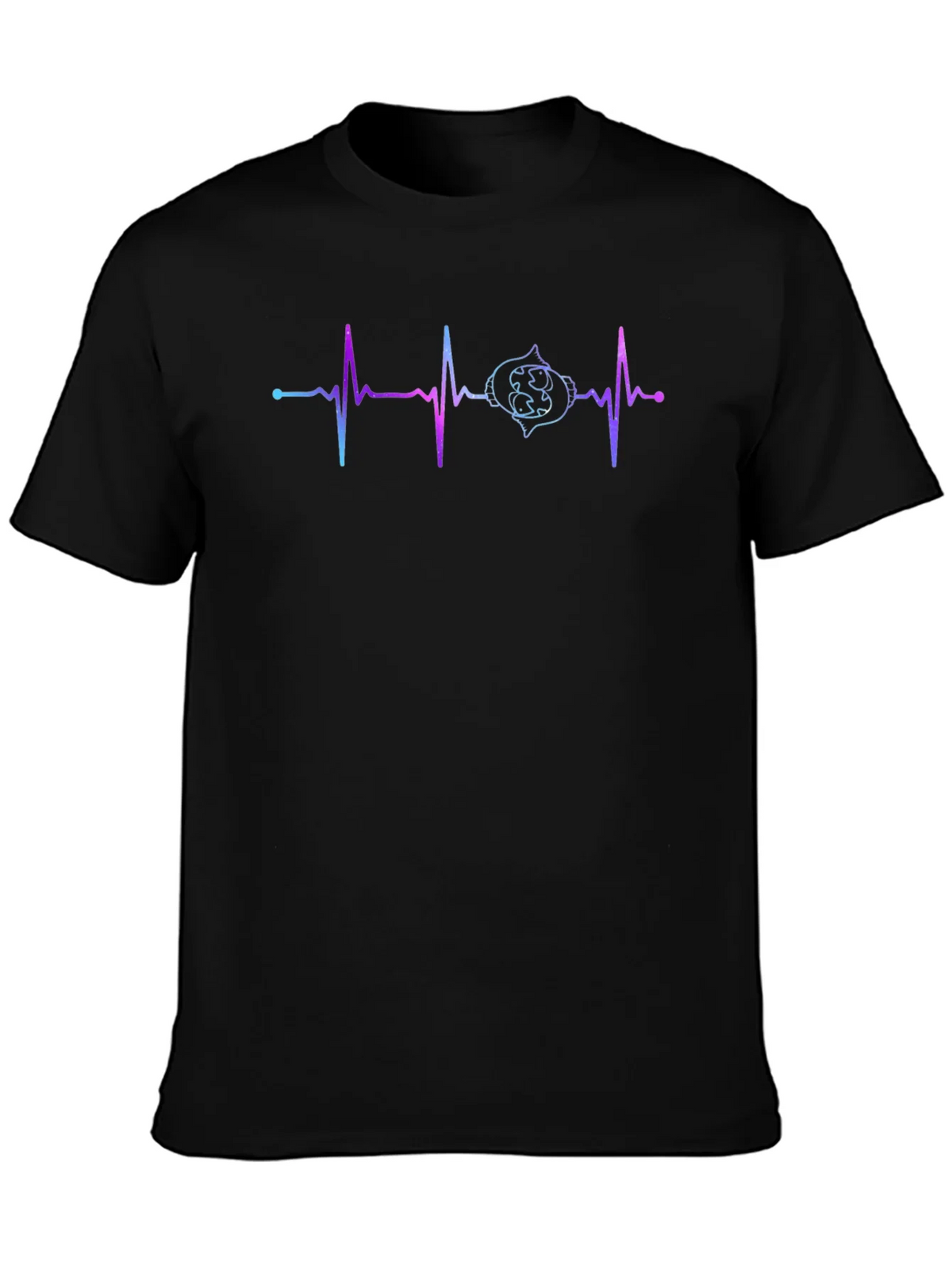 Heartbeat Gamer T-Shirt - Black Cotton Tee product image 2