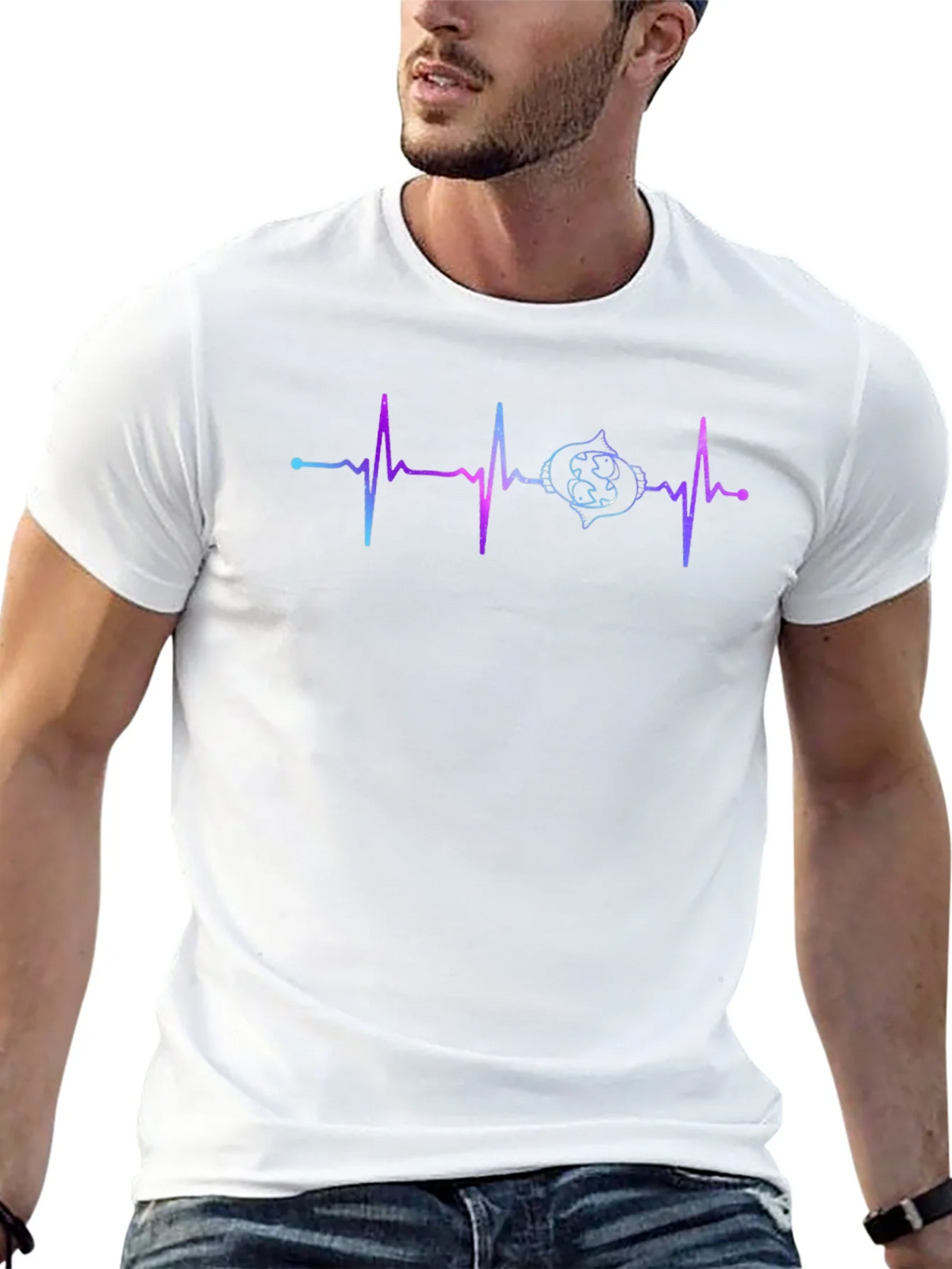 Heartbeat Gamer T-Shirt - Black Cotton Tee product image 9