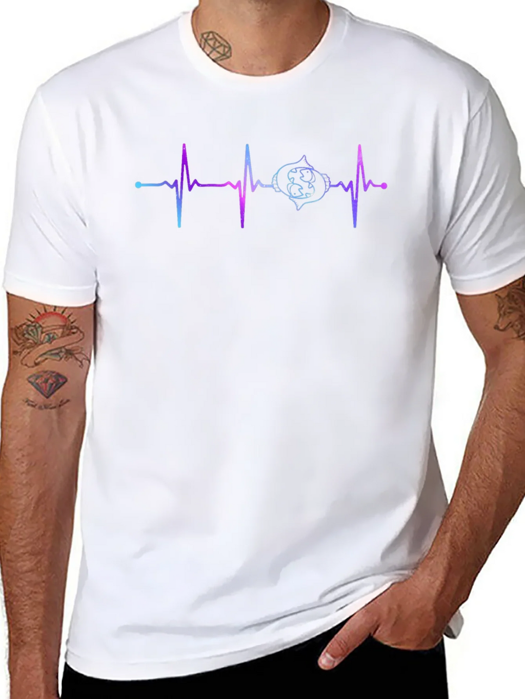 Heartbeat Gamer T-Shirt - Black Cotton Tee product image 6