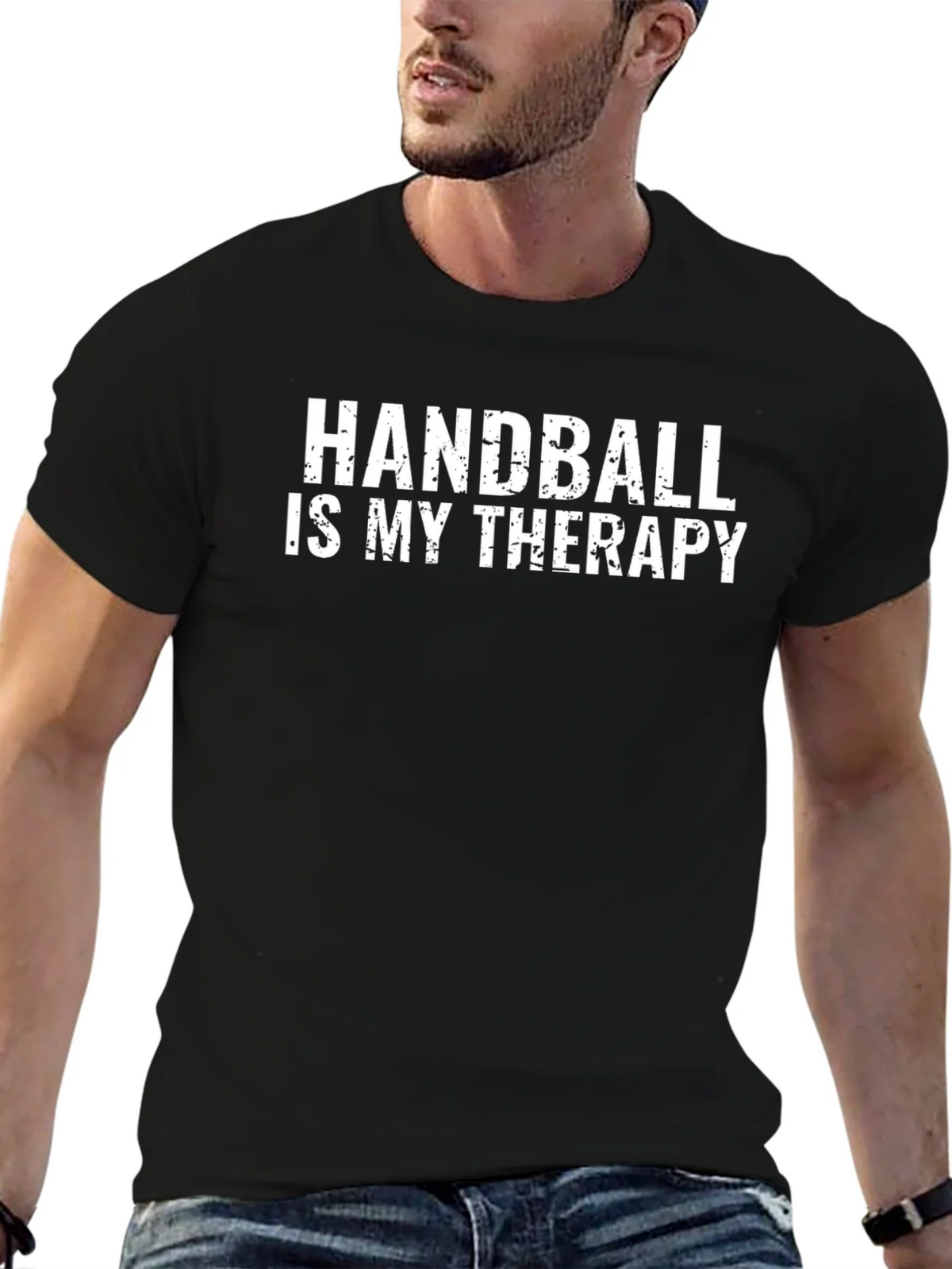 Handball Is My Therapy Graphic Tee product image 6