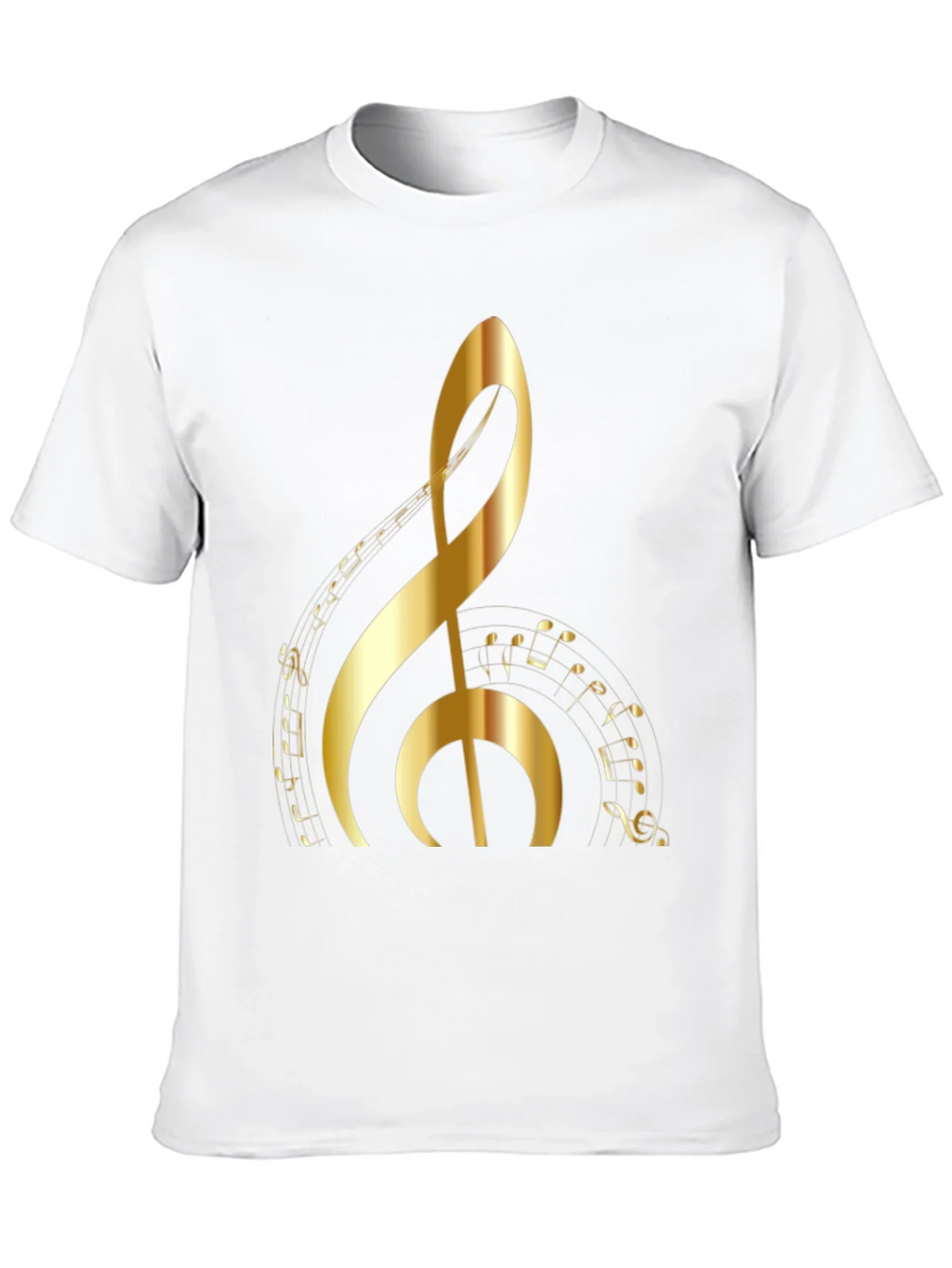 Golden Clef Music Note T-Shirt product image 9