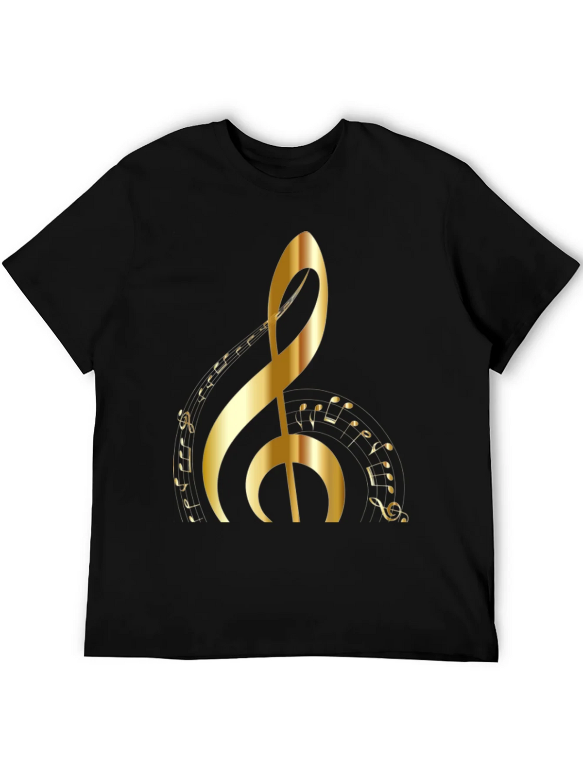 Golden Clef Music Note T-Shirt product image 5
