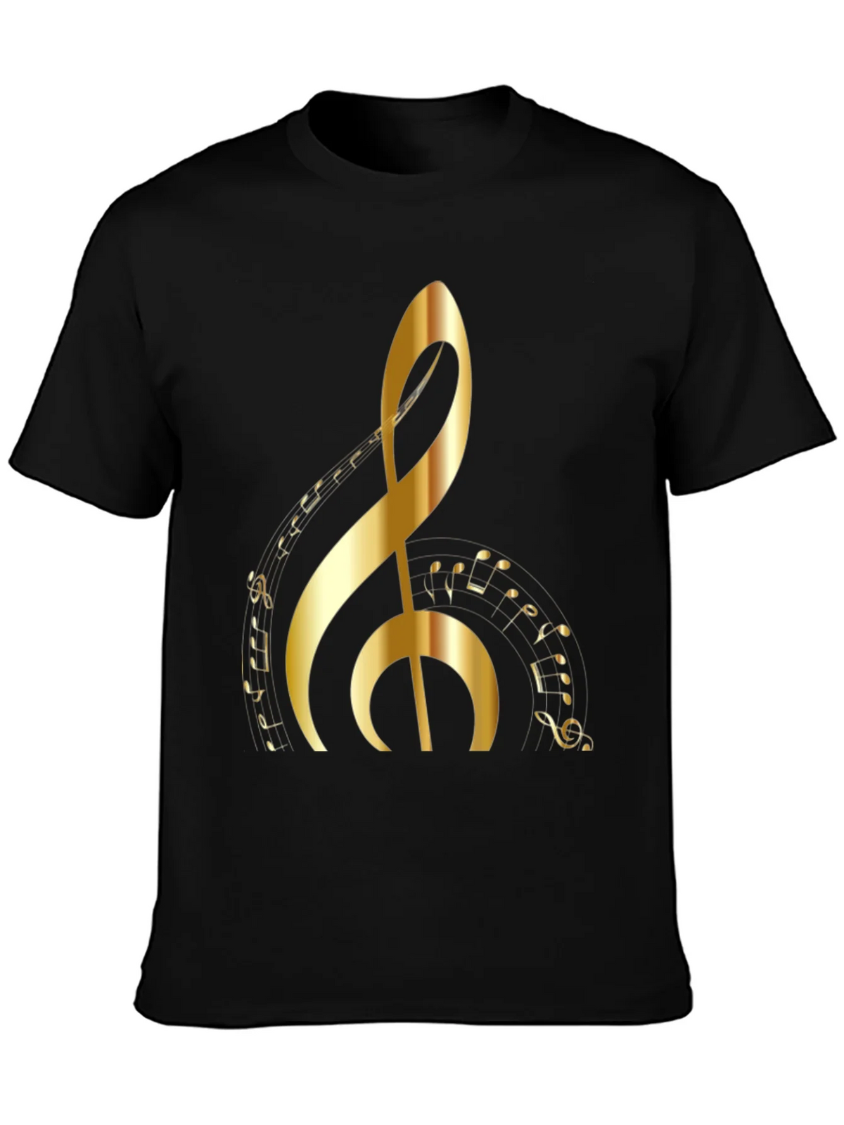 Golden Clef Music Note T-Shirt product image 3