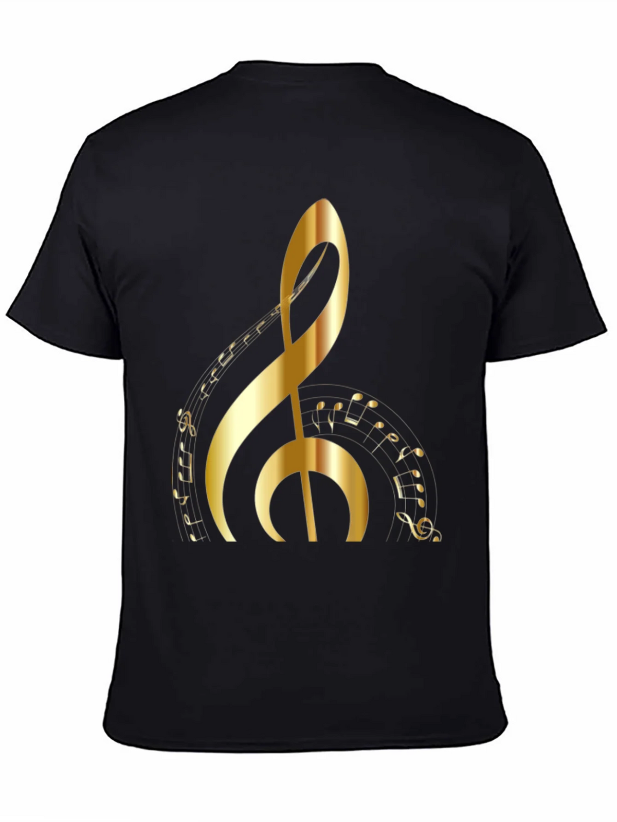 Golden Clef Music Note T-Shirt product image 4