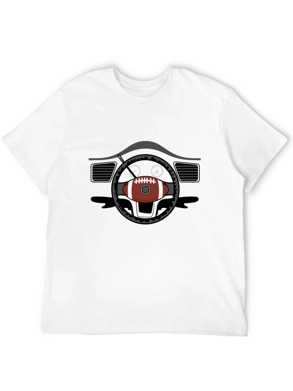 Football Steering Wheel Graphic Tee product image 8