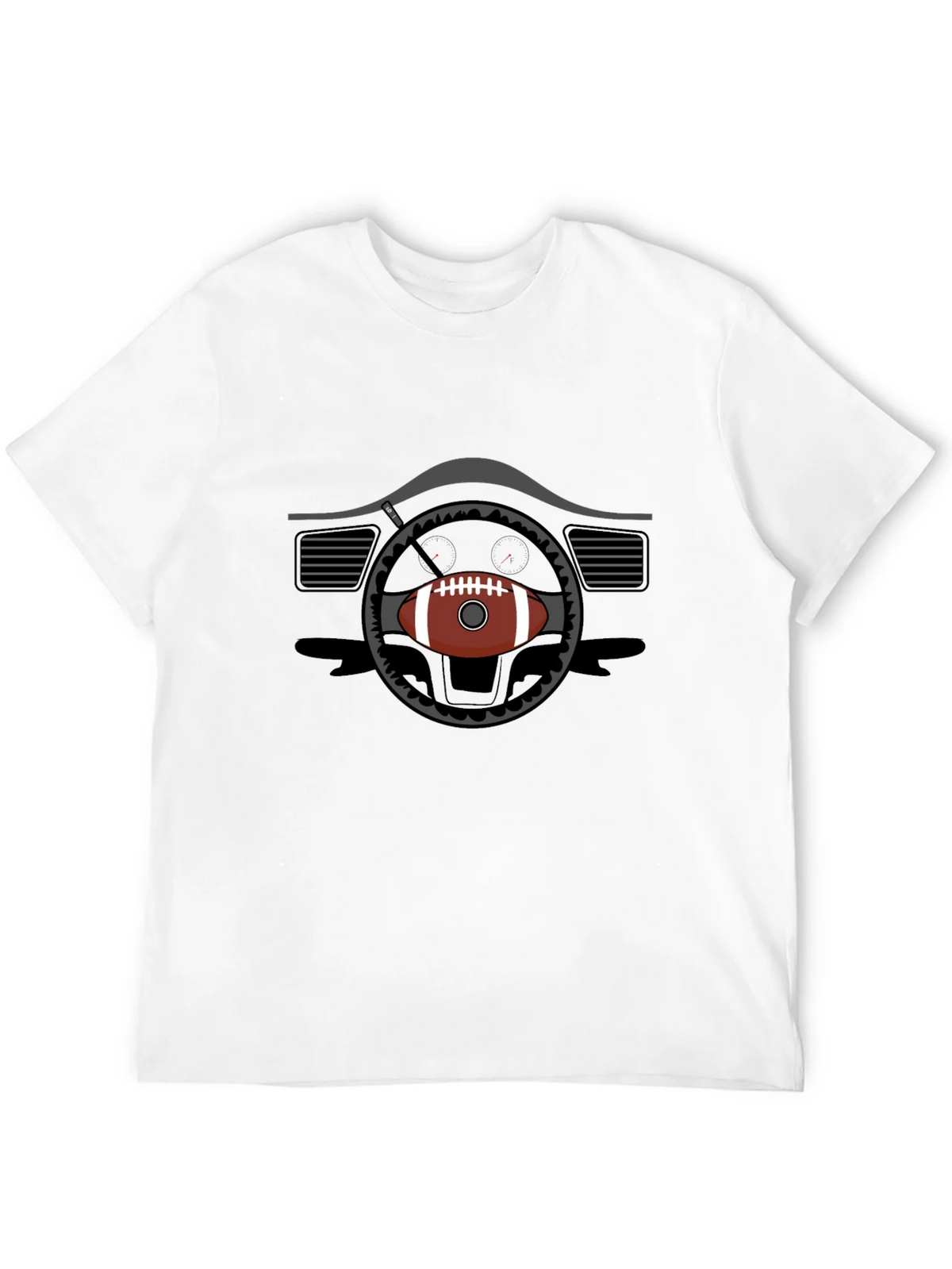 Football Steering Wheel Graphic Tee product image 8