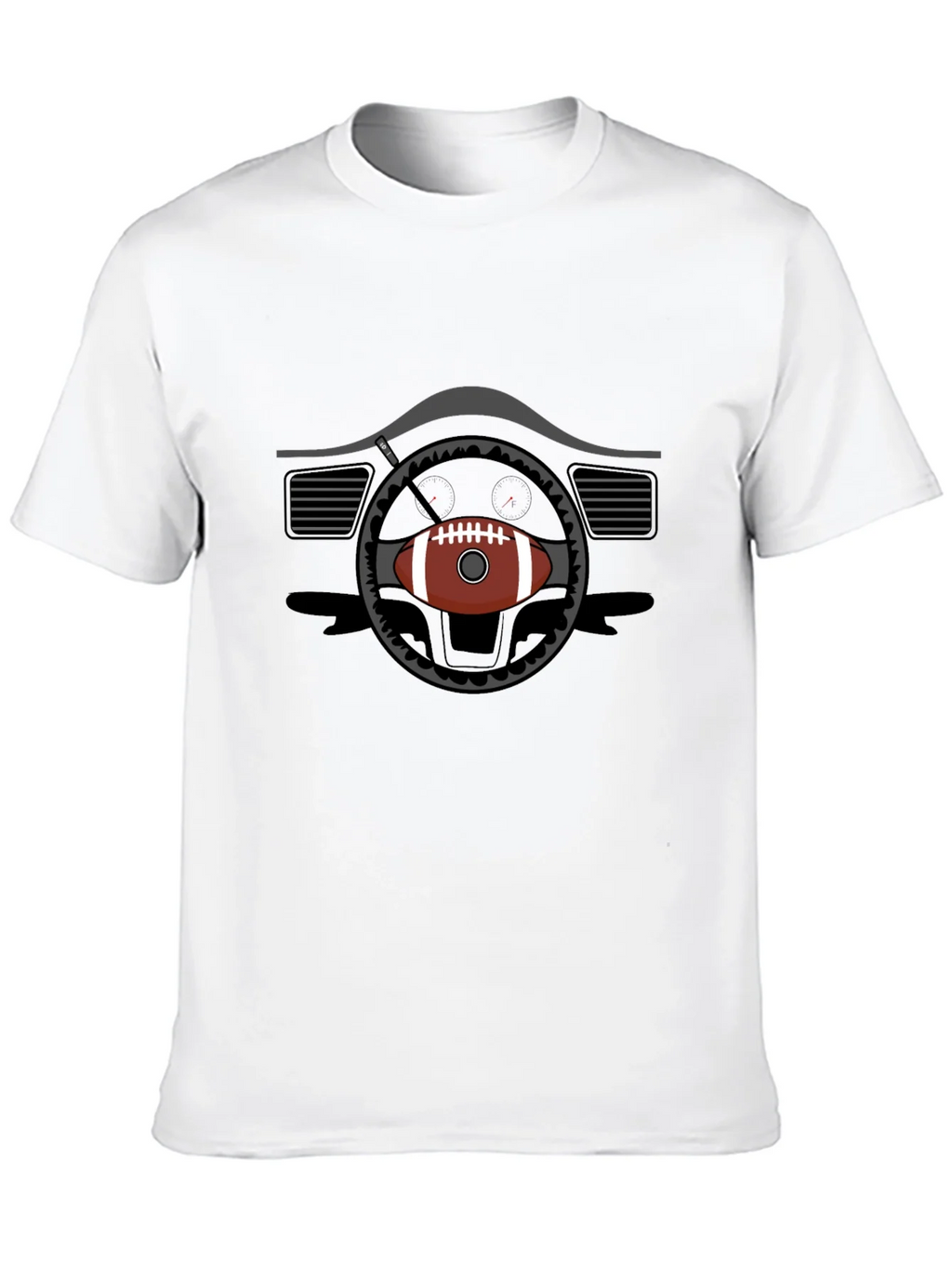 Football Steering Wheel Graphic Tee product image 6