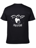 Dog Mom T-Shirt - Heart Paw Print Tee product image 1