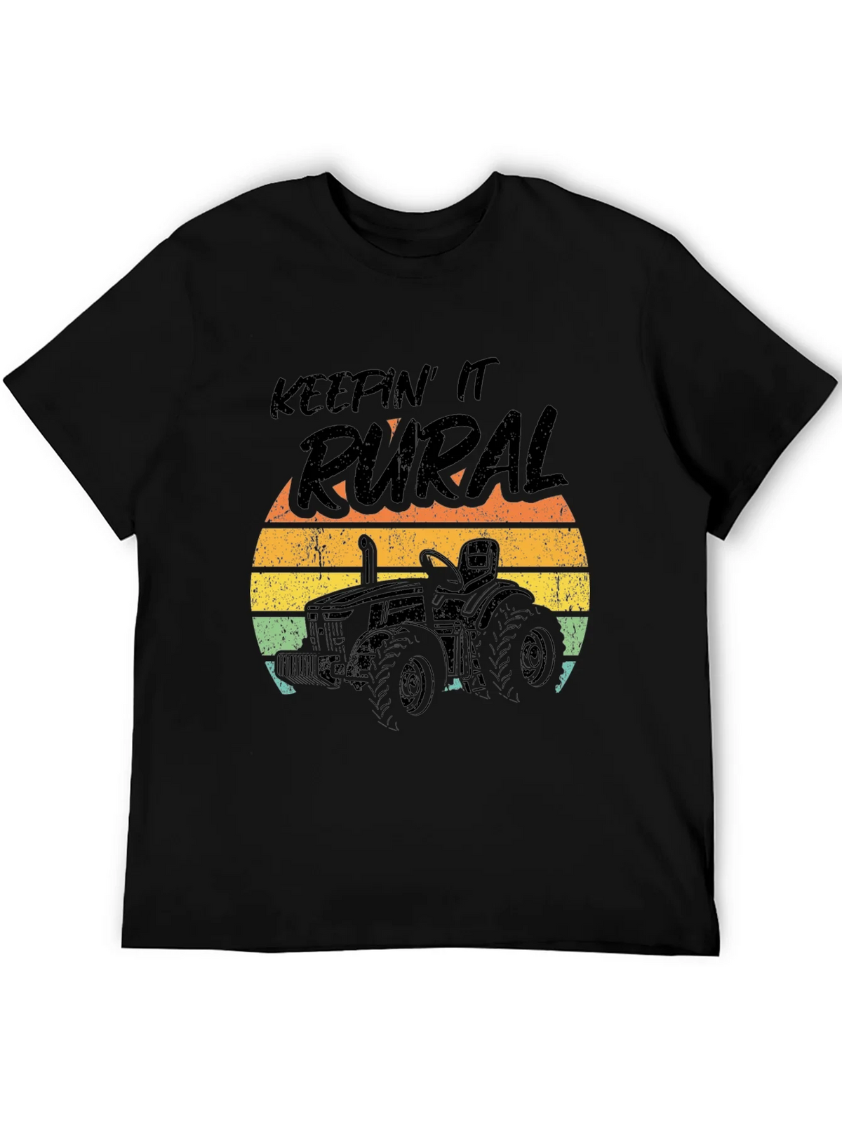 Keepin It Rural Tractor Graphic Tee - Black product image 5