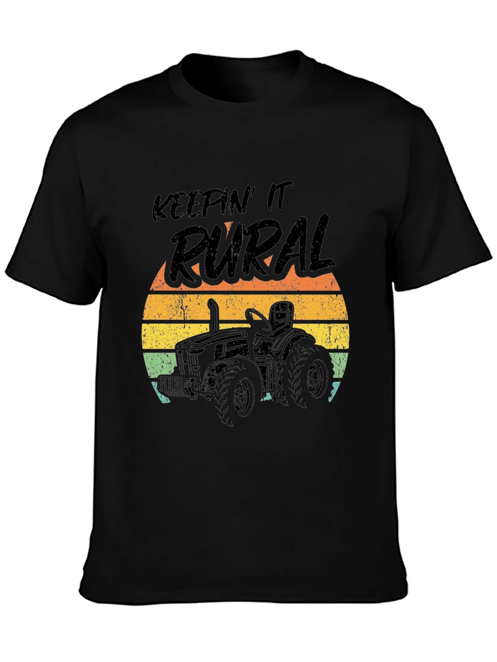 Keepin It Rural Tractor Graphic Tee - Black product image 3