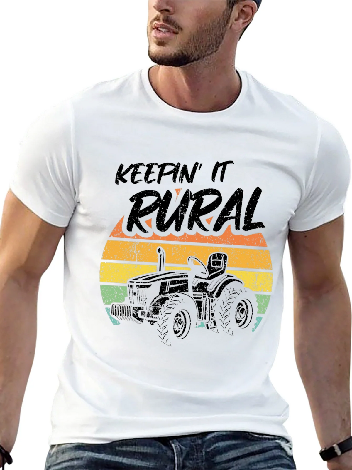 Keepin It Rural Tractor Graphic Tee - Black product image 12